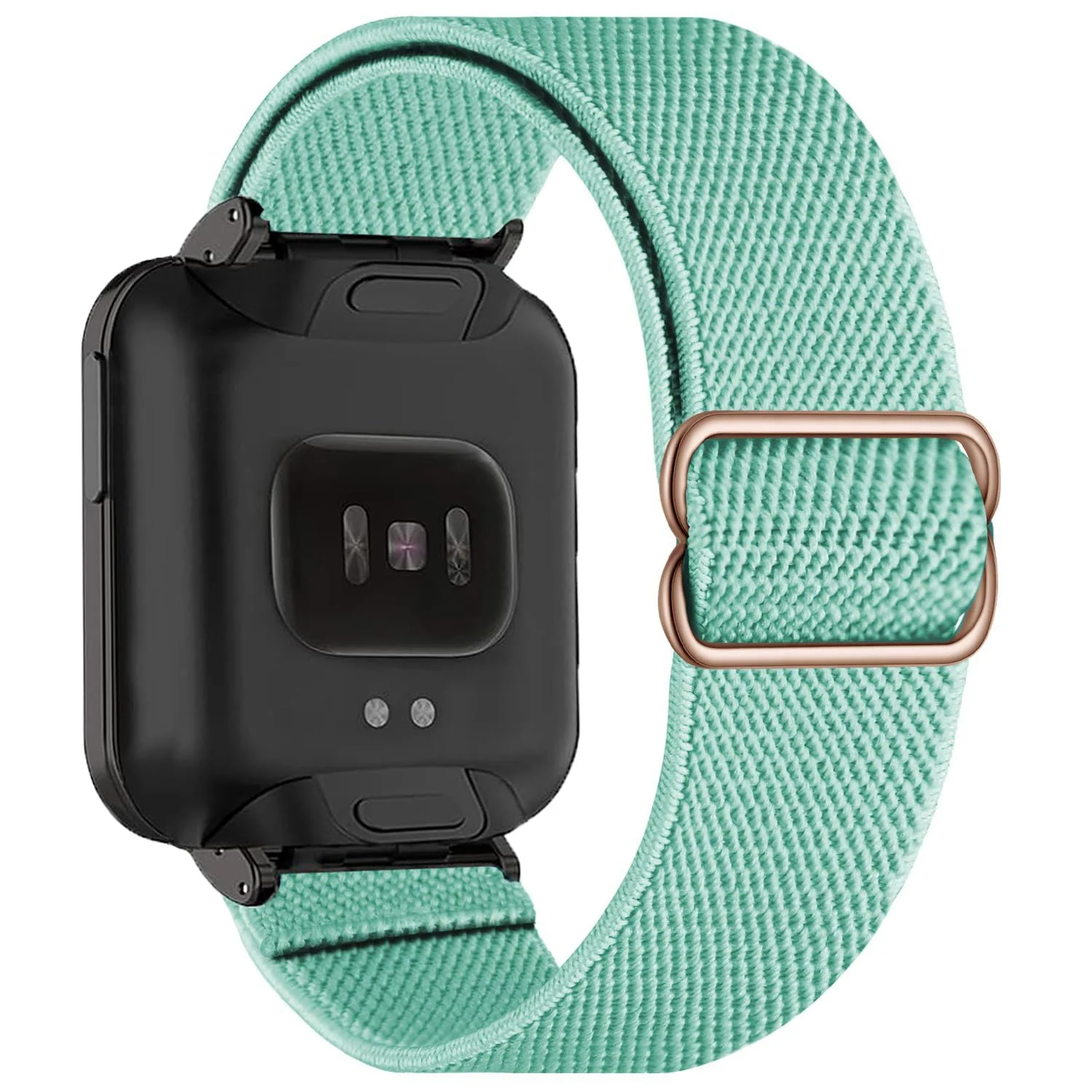 DL3 Mobilak Strap Compatible with Xiaomi Mi Watch Lite/Redmi Watch Bracelets, Nylon Replacement Strap Sport PU Protective Case + Watch Strap For Xiaomi Mi Watch Lite With Metal Cover - Mint Green