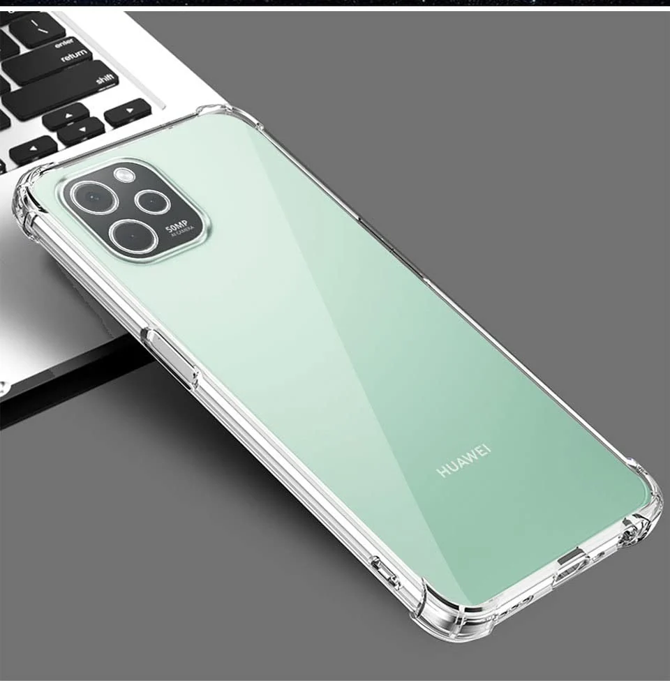 DL3 Mobilak Clear TPU Case for Huawei Nova Y61, Camera protection, Shock-absorbing protection, Non-slip grip - Clear