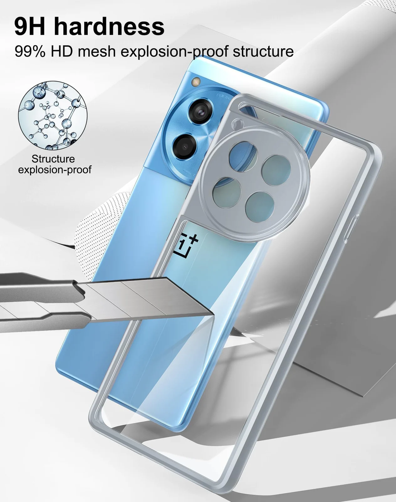 DL3 Mobilak Clear Protective Case for Xiaomi Redmi 14C 4G / Poco C75 - Gray