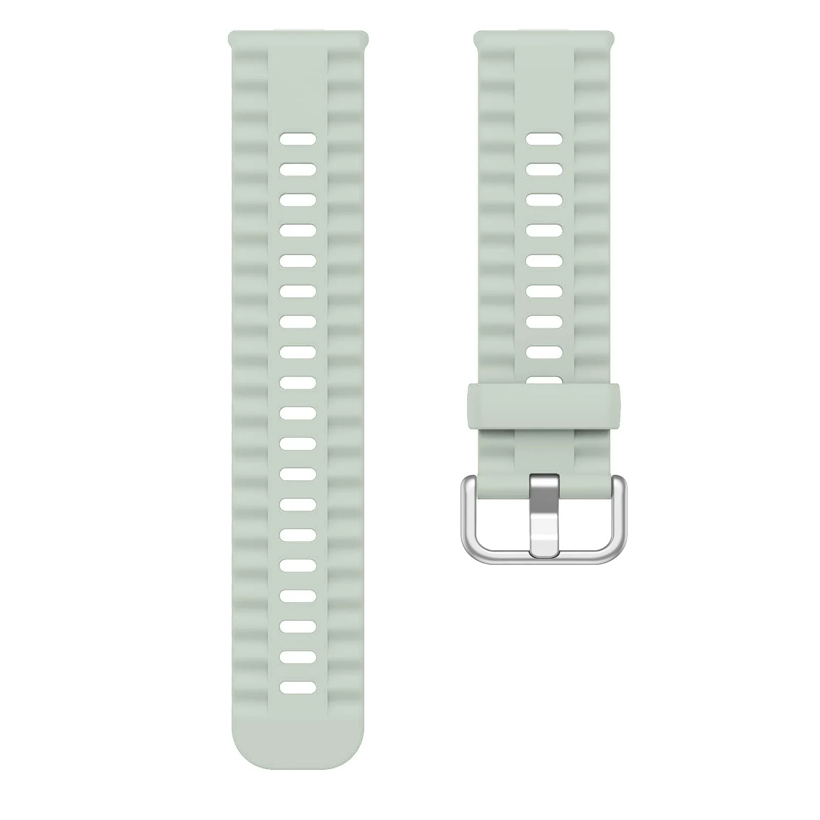 DL3 Mobilak Wavy Texture Sports Wristbands for Huawei Watch Fit 4/Fit 4 Pro/Fit 3 Strap, Breathable Silicone Wristband Strap Watch Strap Bracelet for Huawei Watch Fit 4 Pro/Fit4/3 - Mint Green