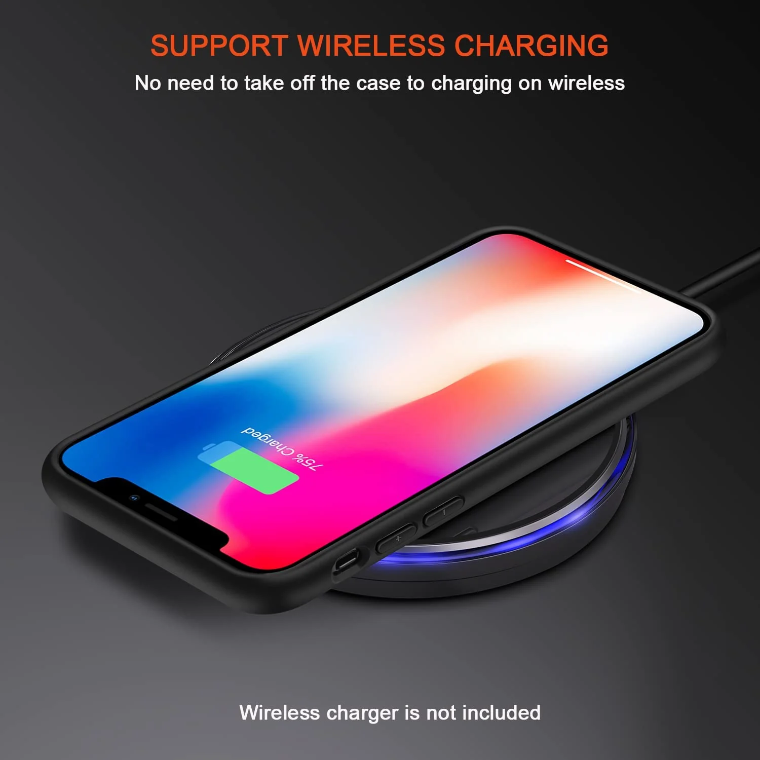 DL3 Mobilak Clear PC and TPU Protective Case for iPhone XS Max with Shockproof Design and Anti-Yellowing Design - Black