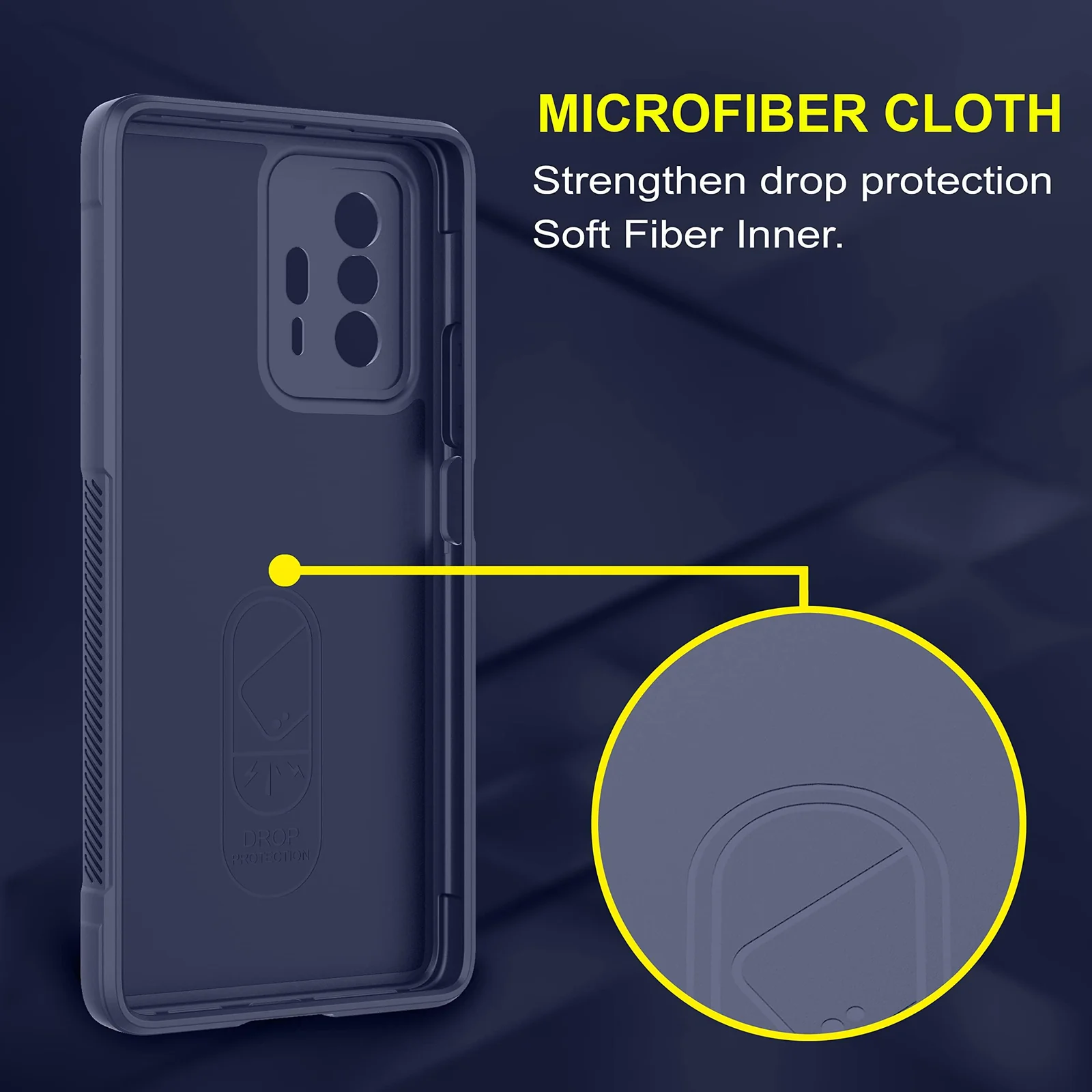 DL3 Mobilak Silicone Case for Xiaomi 11T 5G/Xiaomi 11T Pro 5G Heavy Duty Protective [Slim Fit] Shockproof Soft Flexible Protective Design Shock-Absorption TPU Cover With Camera Protection - Blue