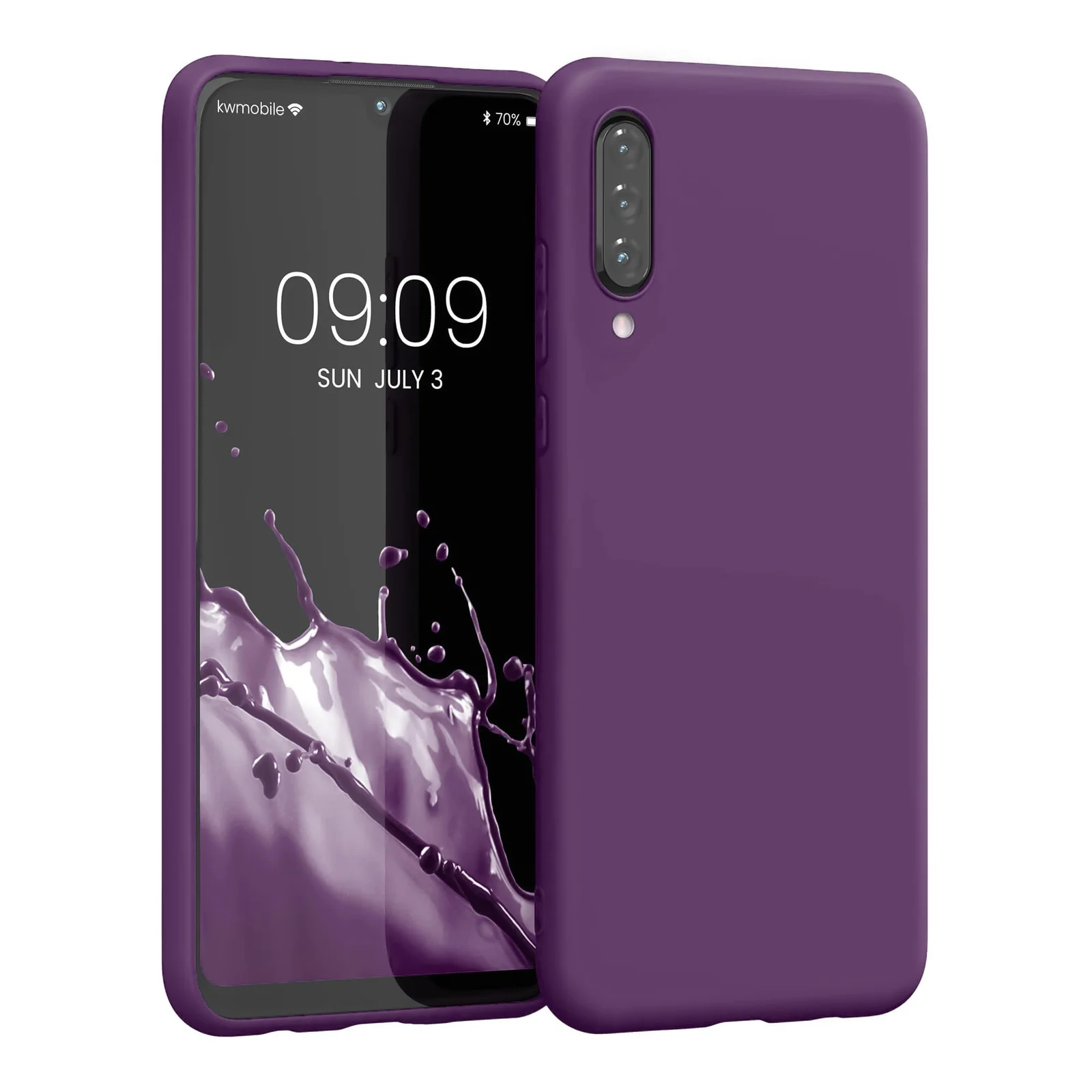 DL3 Mobilak Silicone Protective Case for Huawei Y9S / Honor 9X Pro / P Smart Pro 2019, Shock-absorbing protection, Scratch-resistant surface, Soft microfiber lining - Violet