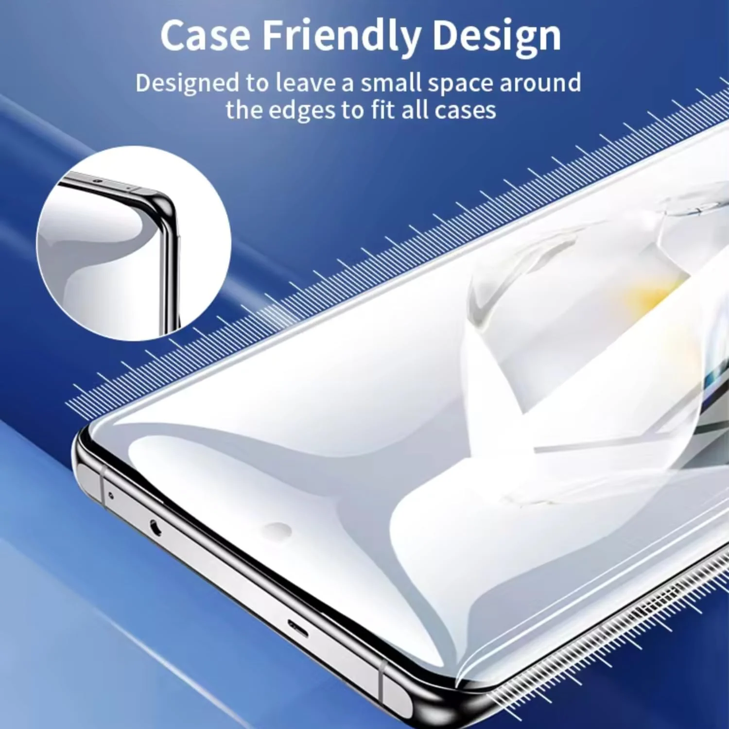 DL3 Mobilak Full Glass Screen Protector For realme GT 6T UV Tempered Glass Full Glue Cover Screen Protector For Fingerprint Unlock Screen Glass Film - Clear