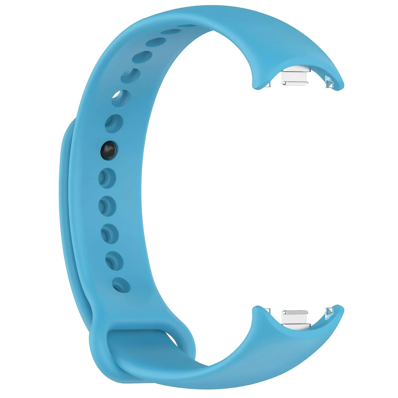 DL3 Mobilak Band Compatible with Xiaomi Mi Band 10/9/8 Replacement Strap, Silicone Skin-Friendly Wrist Strap Adjustable Sports Wristbands for Women Men Xiaomi Smart Band 8/9/10 - Sky Blue