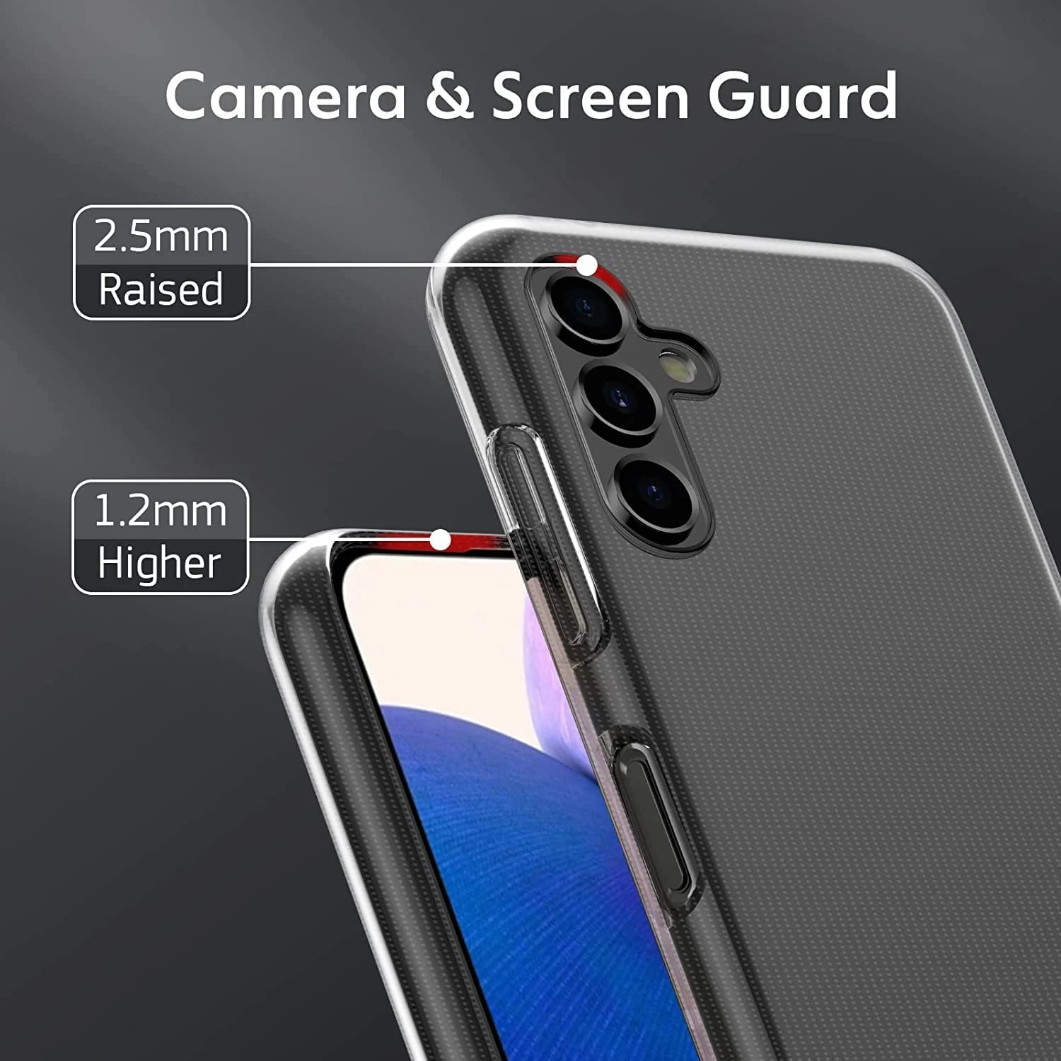 DL3 Mobilak Case Compatible with Samsung Galaxy A24 4G / 5G Case Crystal Soft TPU Gel Case Flexible Silicone Anti-Scratch Camera Protection TPU Cover - Clear
