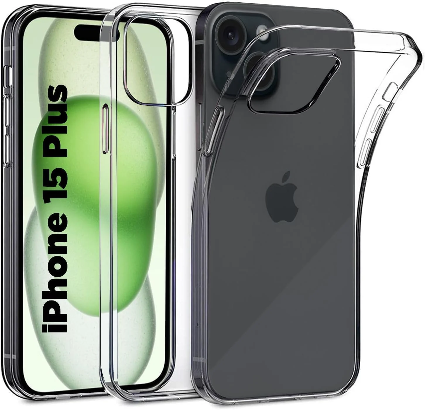 DL3 Mobilak Clear Protective Case for iPhone 15 Plus - Clear
