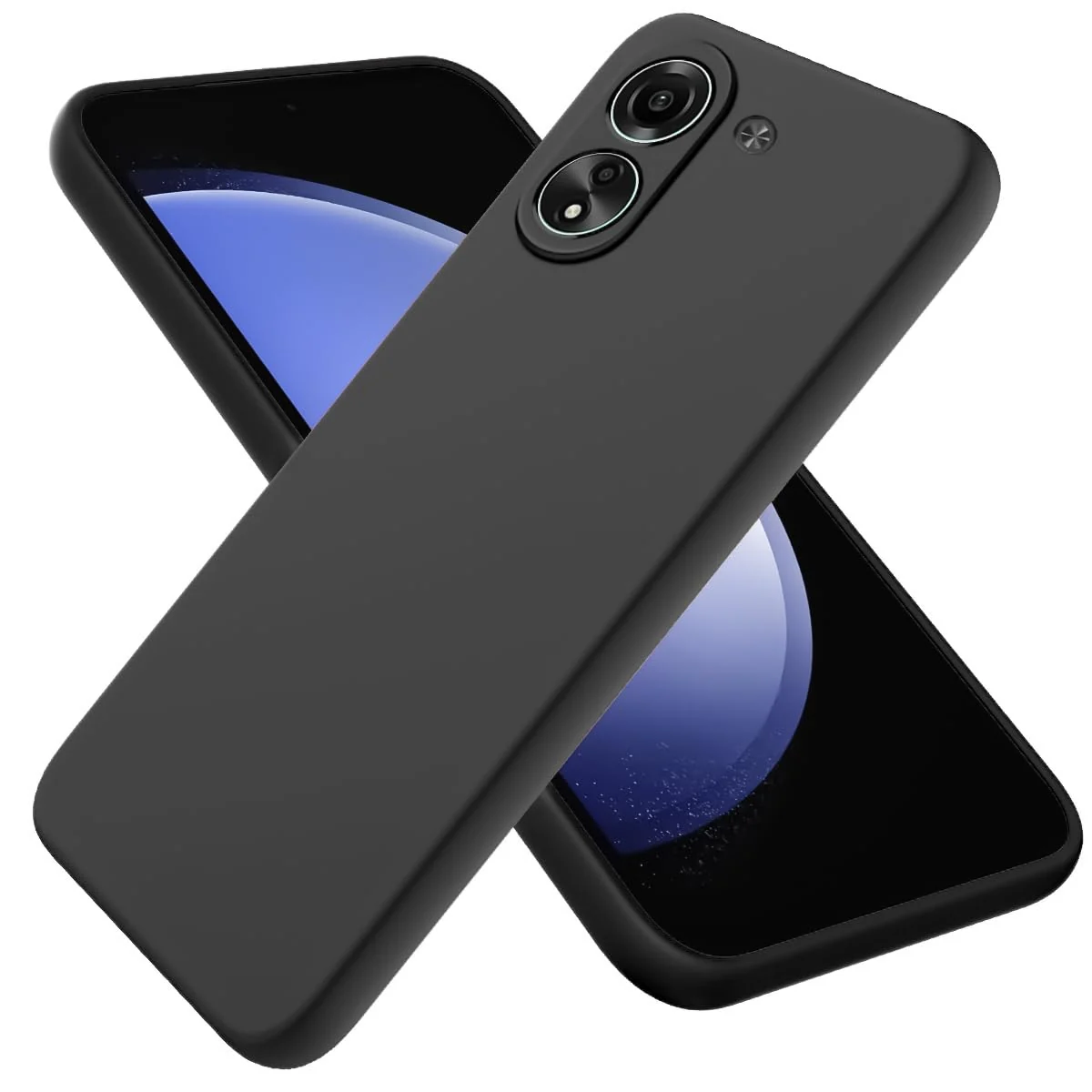 DL3 Mobilak Silicone Protective Case for Xiaomi Redmi 13C, Shock-absorbing protection, Scratch-resistant surface, Soft microfiber lining - Black