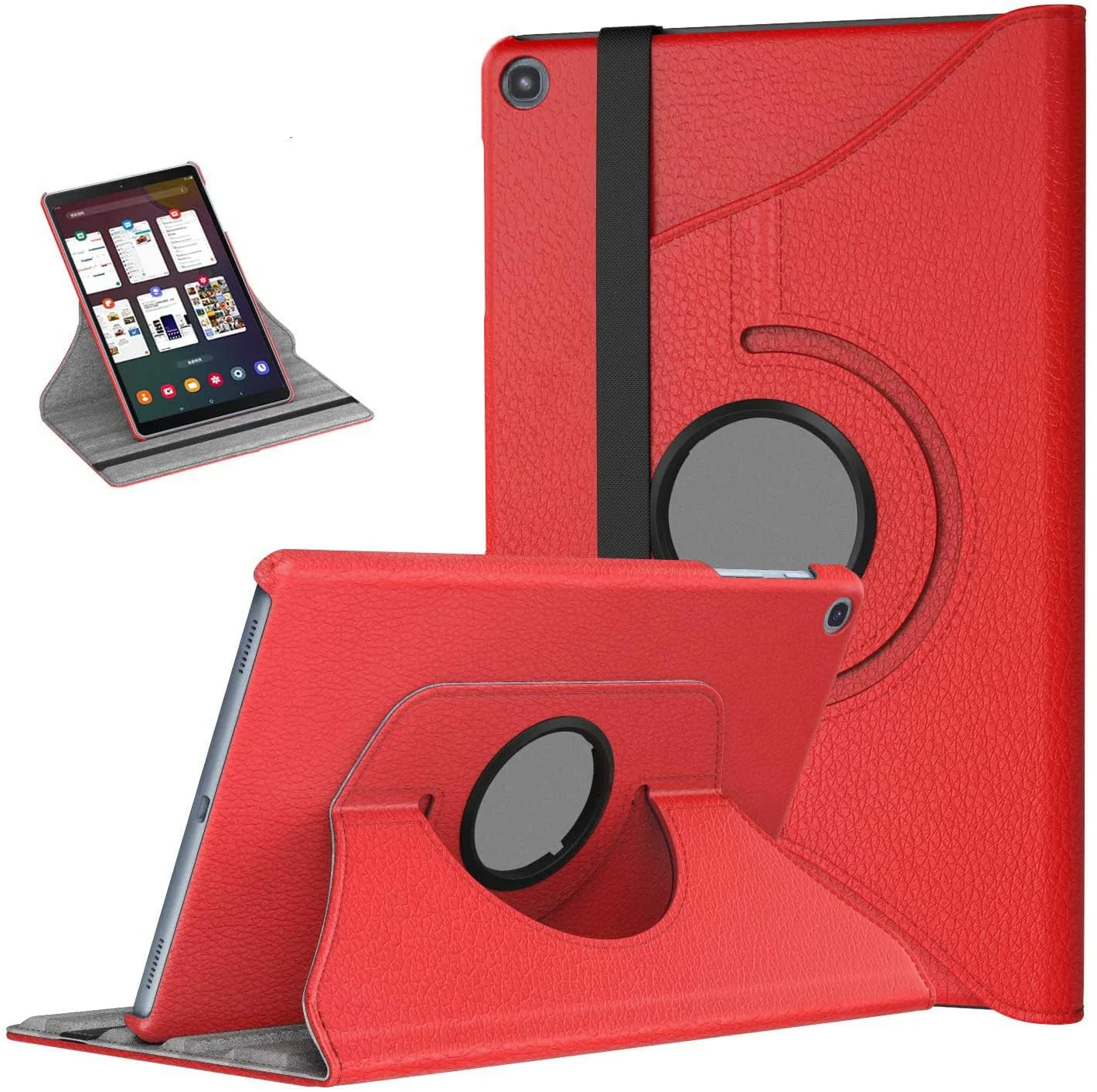 DL3 Mobilak Protective Cover for Samsung Galaxy Tab S6 Lite 2024/2022/2020 10.4 inch Tablet, 360° Rotatable Smart Stand, Leather Folio Flip Cover with Multi-Angle Viewing, Auto Wake Sleep