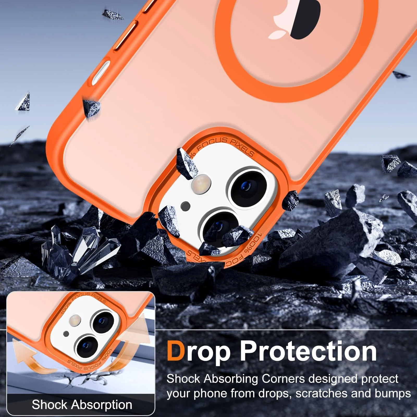 DL3 MOBILAK Protective Phone Case for Apple iPhone 11 - Orange