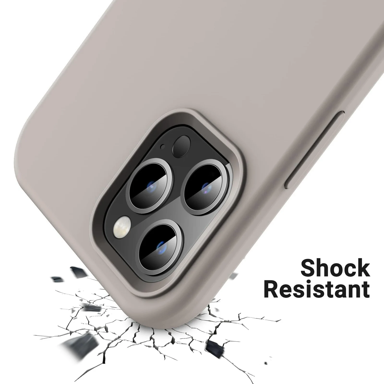 DL3 Mobilak Liquid Silicone Protective Case with Soft Microfiber Lining for iPhone 11 Pro (5.8 Inch) - Of White