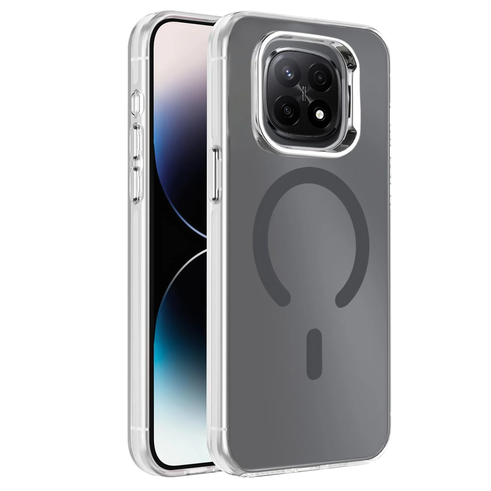 DL3 Mobilak Case for Xiaomi Redmi Note 15 5G/4G/Poco M8 Crystal Clear [Not Compatible with MagSafe] Soft TPU Gel Case Flexible Silicone Anti-Scratch Transparent TPU Cover - Gray