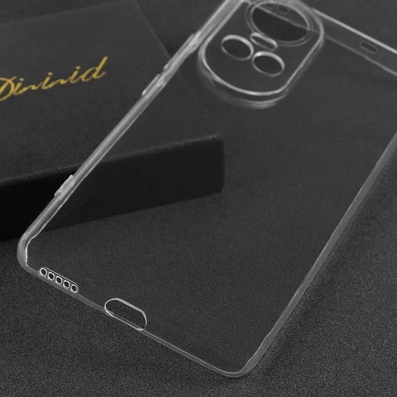 DL3 Mobilak Case Compatible with OPPO Reno 10 / OPPO Reno 10 Pro 5G Case Crystal Soft TPU Gel Case Flexible Silicone Anti-Scratch Camera Protection TPU Cover - Clear