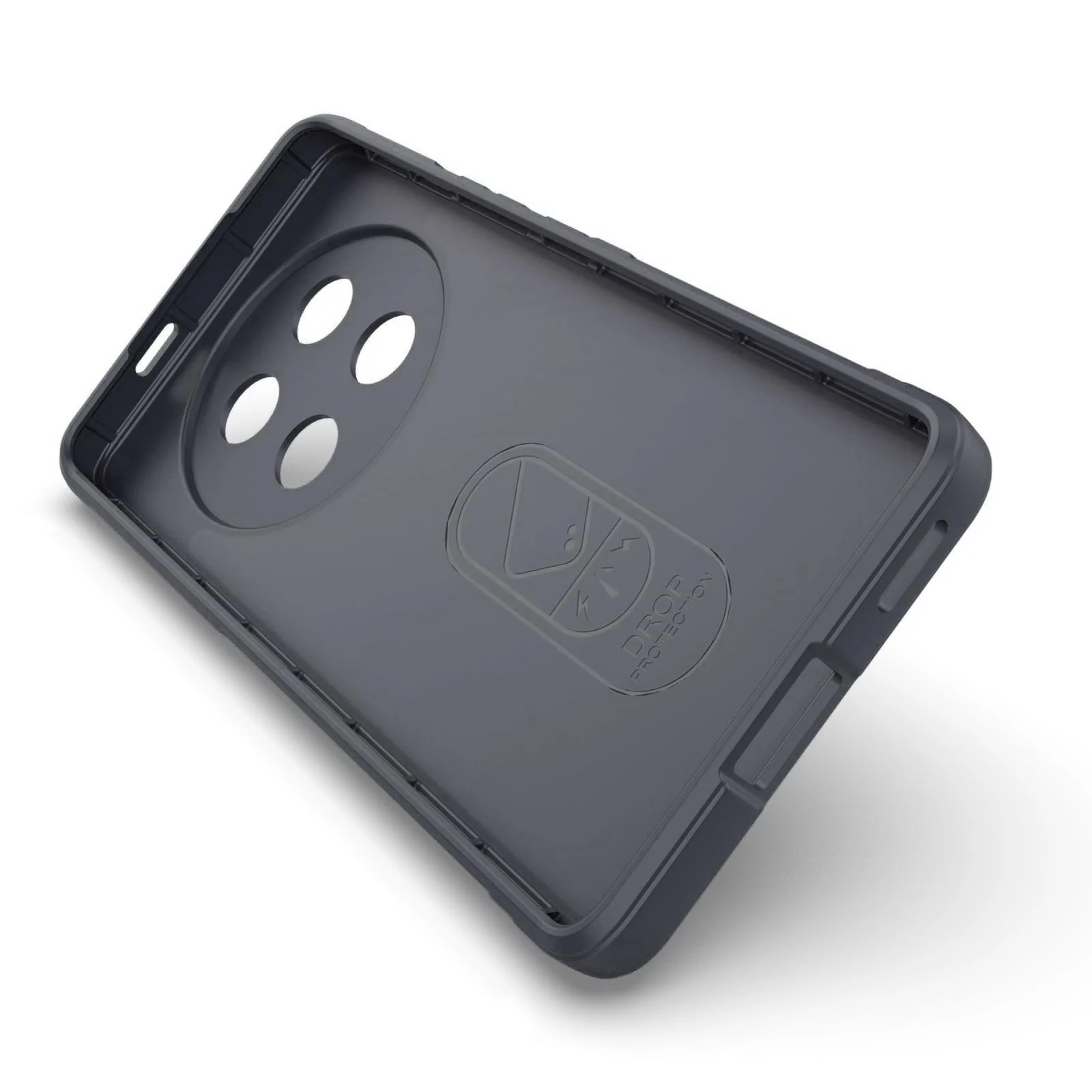 DL3 Mobilak Flexible Silicone and TPU Protective Case with Camera Protection for Honor X9C - Dark Gray