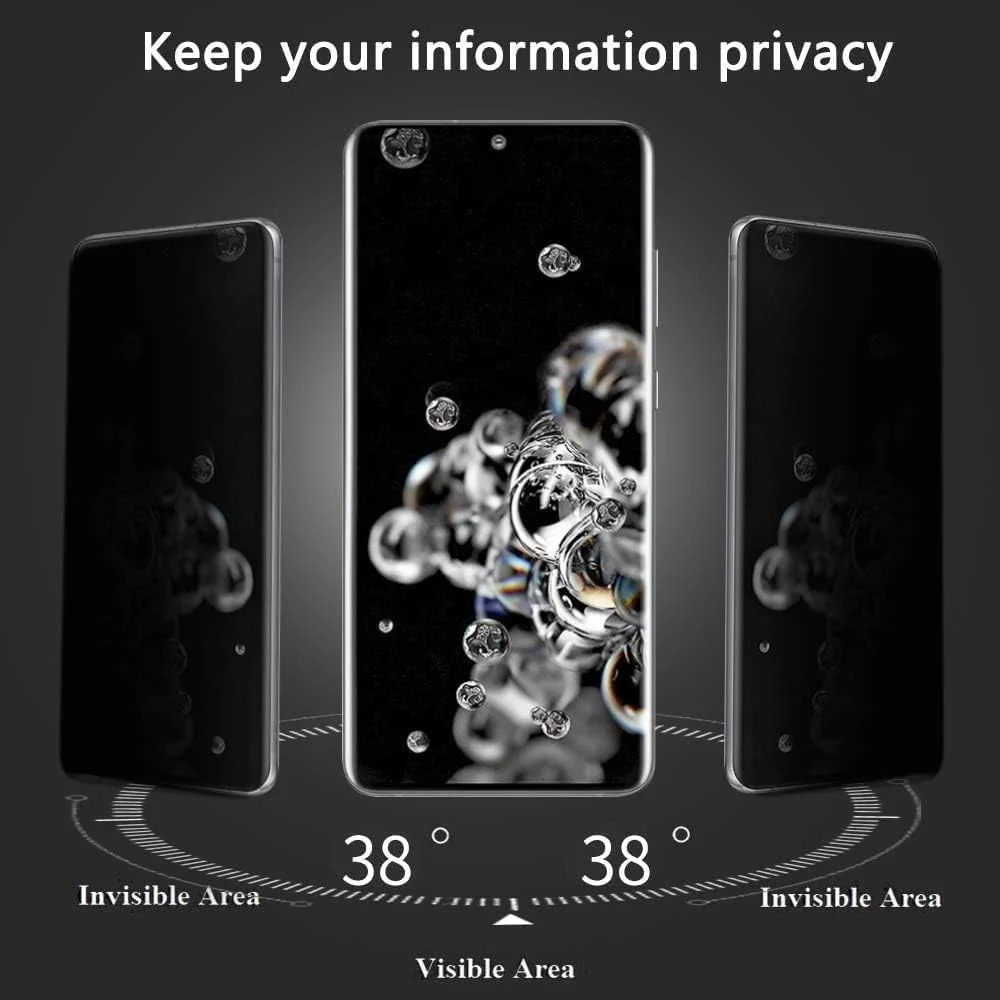 DL3 Mobilak Screen Protector for Honor X9a Glass Fingerprint Reader Support 3D Curved Anti-Spy Tempered Glass Screen ProtectorHonor X9a - Privacy