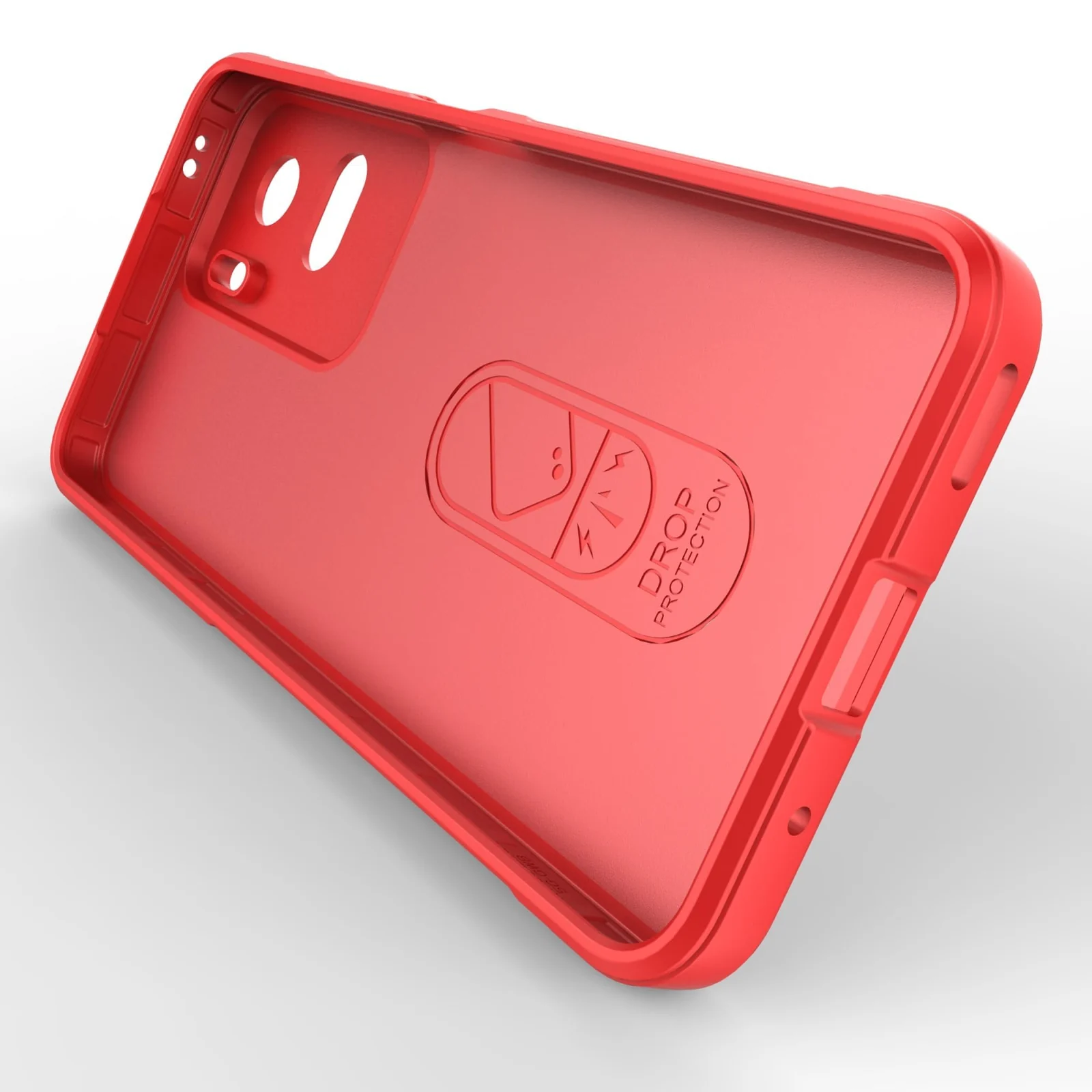 DL3 Mobilak Soft Silicone Protective Case for Honor 90 Lite with Camera Protection and Shockproof Design - Red