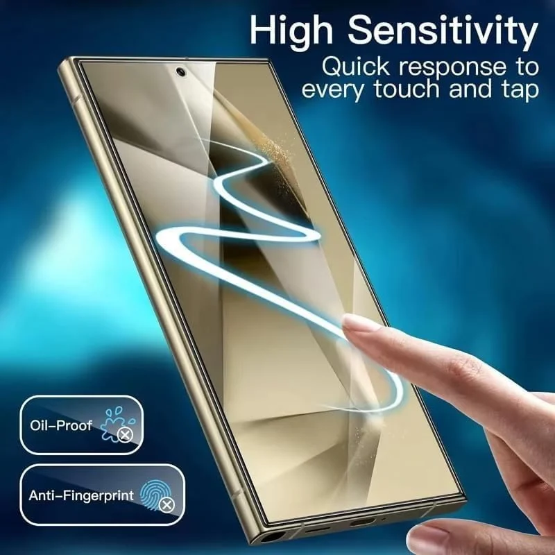 DL3 Mobilak Screen Protector for Samsung Galaxy S25 Ultra, Tempered Glass Screen Saver Premium HD Protective, Scratch Resistant, NO-Bubble, 9H Hardness, Full Coverage Film - Clear