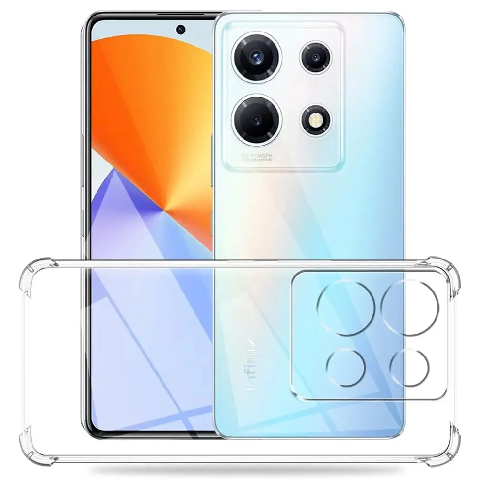 DL3 Mobilak Clear TPU Protective Case for InfinixNote30i with Camera Protection and Shockproof Design - Clear