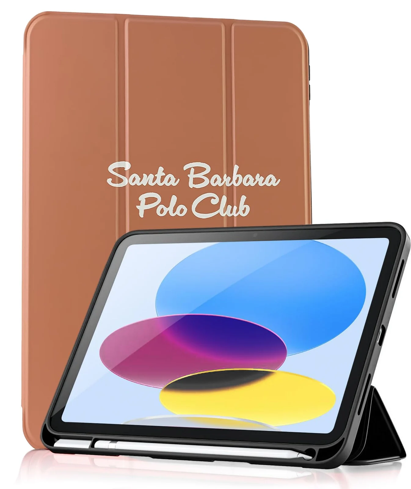 DL3 Mobilak iPad (A16) 11th Generation 11 Inch 2025/10th Generation 10.9 Inch 2022 with Pencil Holder, iPad 10 Flexible TPU Back Shell Smart Trifold Stand Protective Cover Auto Wake/Sleep