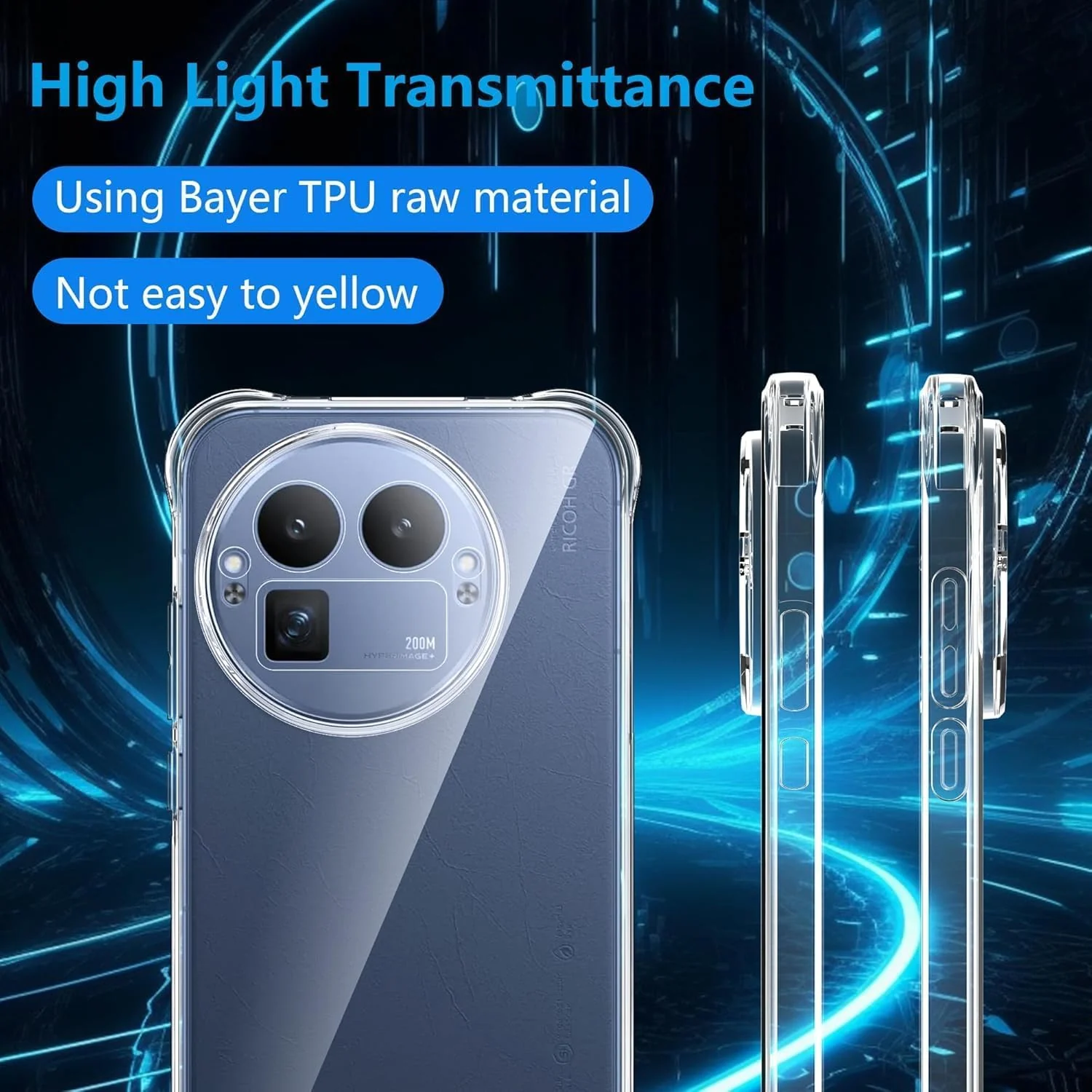 DL3 Mobilak Clear TPU Protective Case for realme with Camera Protection and Shockproof Design - Clear