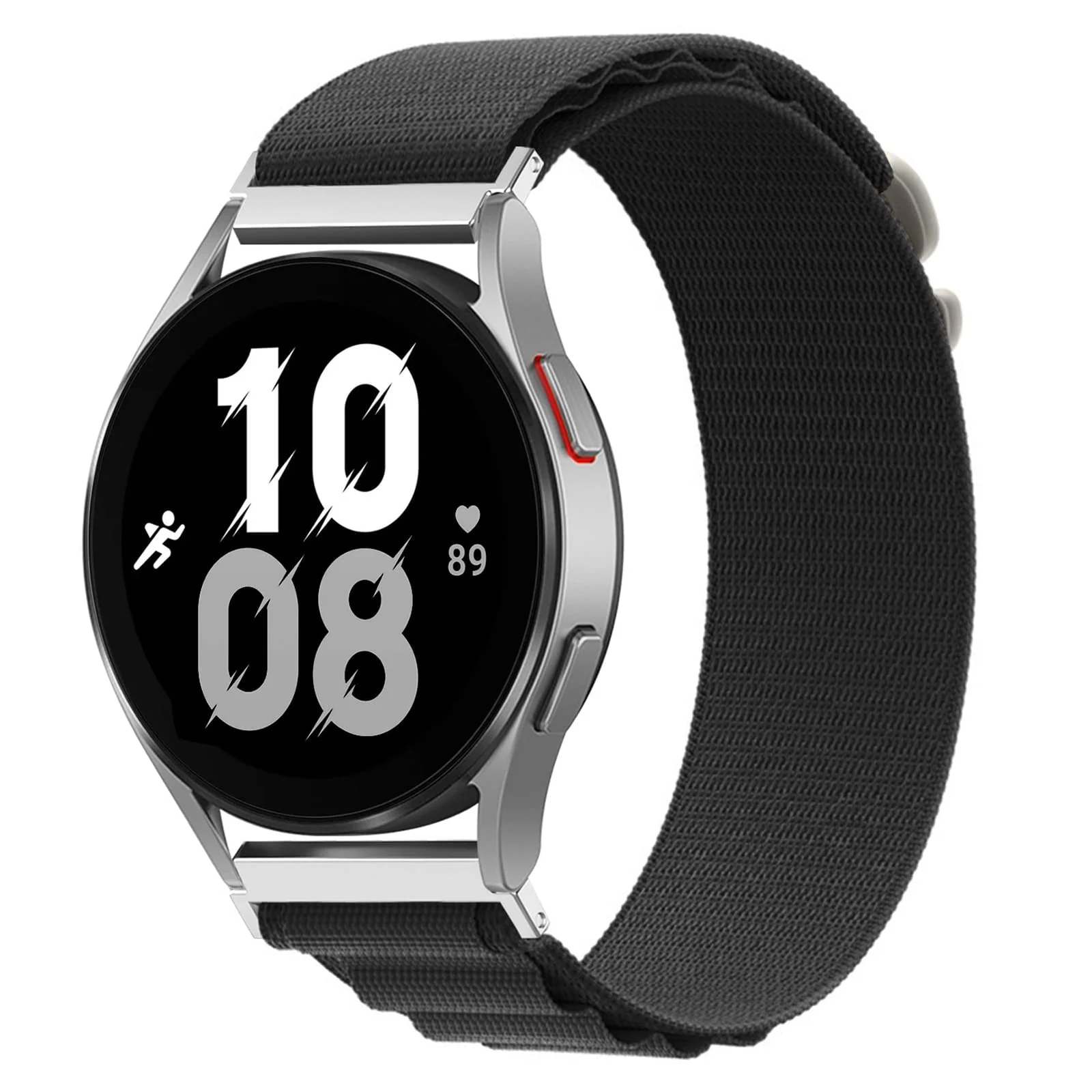 DL3 Mobilak Alpine Loop Band Sport Nylon 22MM For Samsung Galaxy Watch 3 45mm/Watch 46mm/Gear S3/Huawei watch GT4 46MM/GT3 46MM/Watch 3&4/Watch 3&4 Pro/GT2E/GT2 Pro/GT2 46MM/Amazfit GTR 2/2e/3/3 Pro/4 - Black