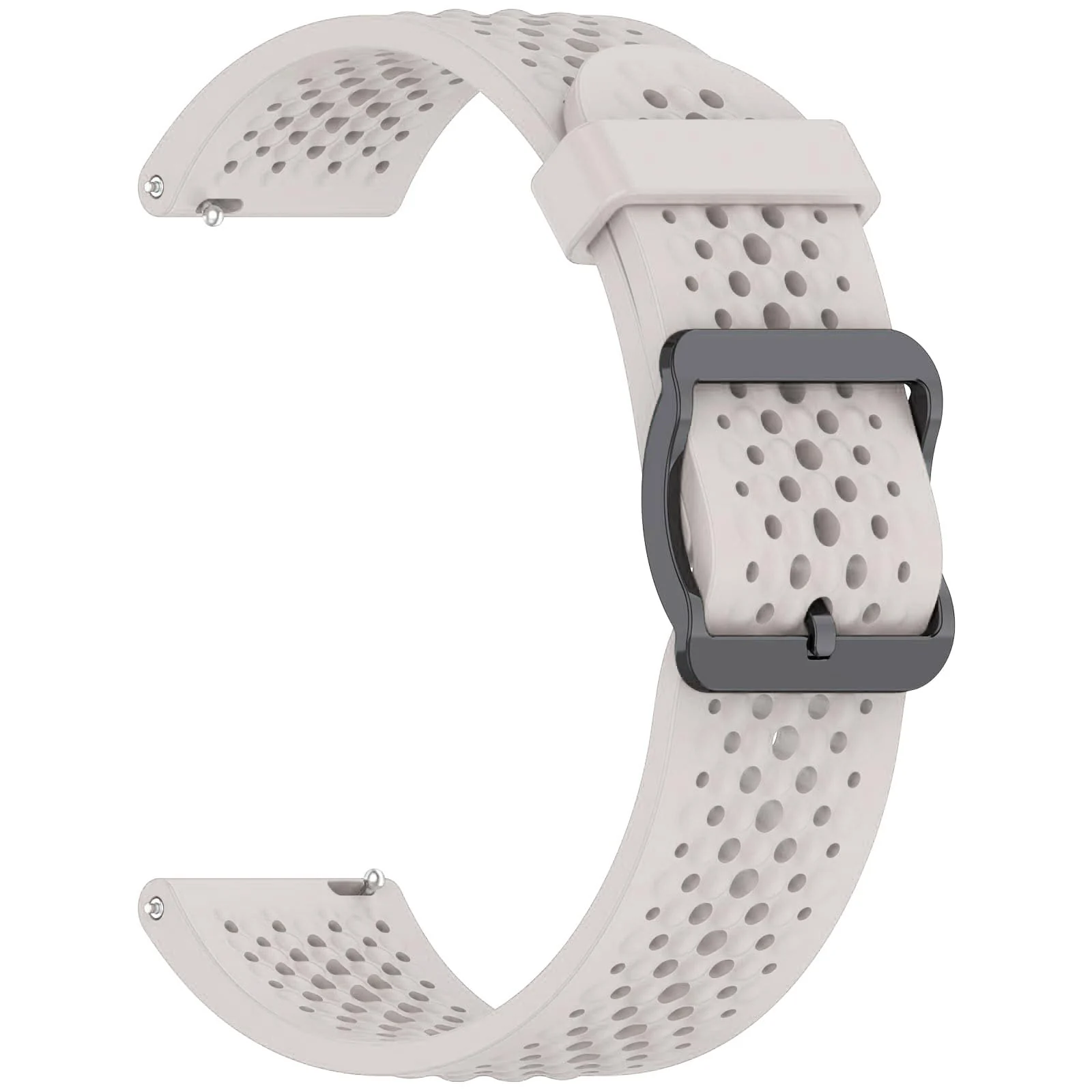 DL3 Mobilak 22 mm Silicone Breathable Sport Bracelet For Xiaomi Redmi Watch 5 Active/Redmi Watch 5 Lite Strap, 22mm Adjustable Armband Watchbands Quick Wristband Watch Strap Bands - Starlight