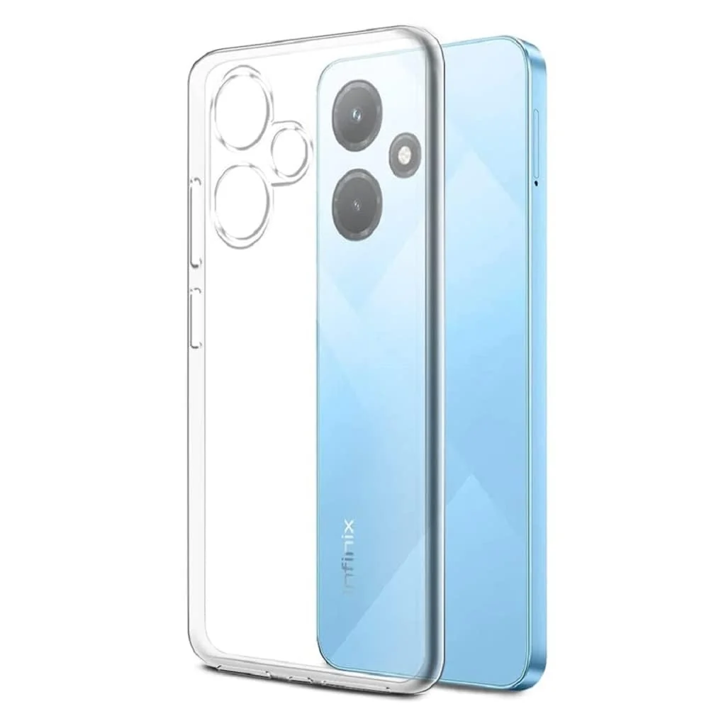 "DL3 Mobilak Case Compatible with Infinix Hot 30 Play X6835 NFC (6.82"") Case Crystal Soft TPU Gel Case Flexible Silicone Anti-Scratch Camera Protection TPU Cover - Clear"