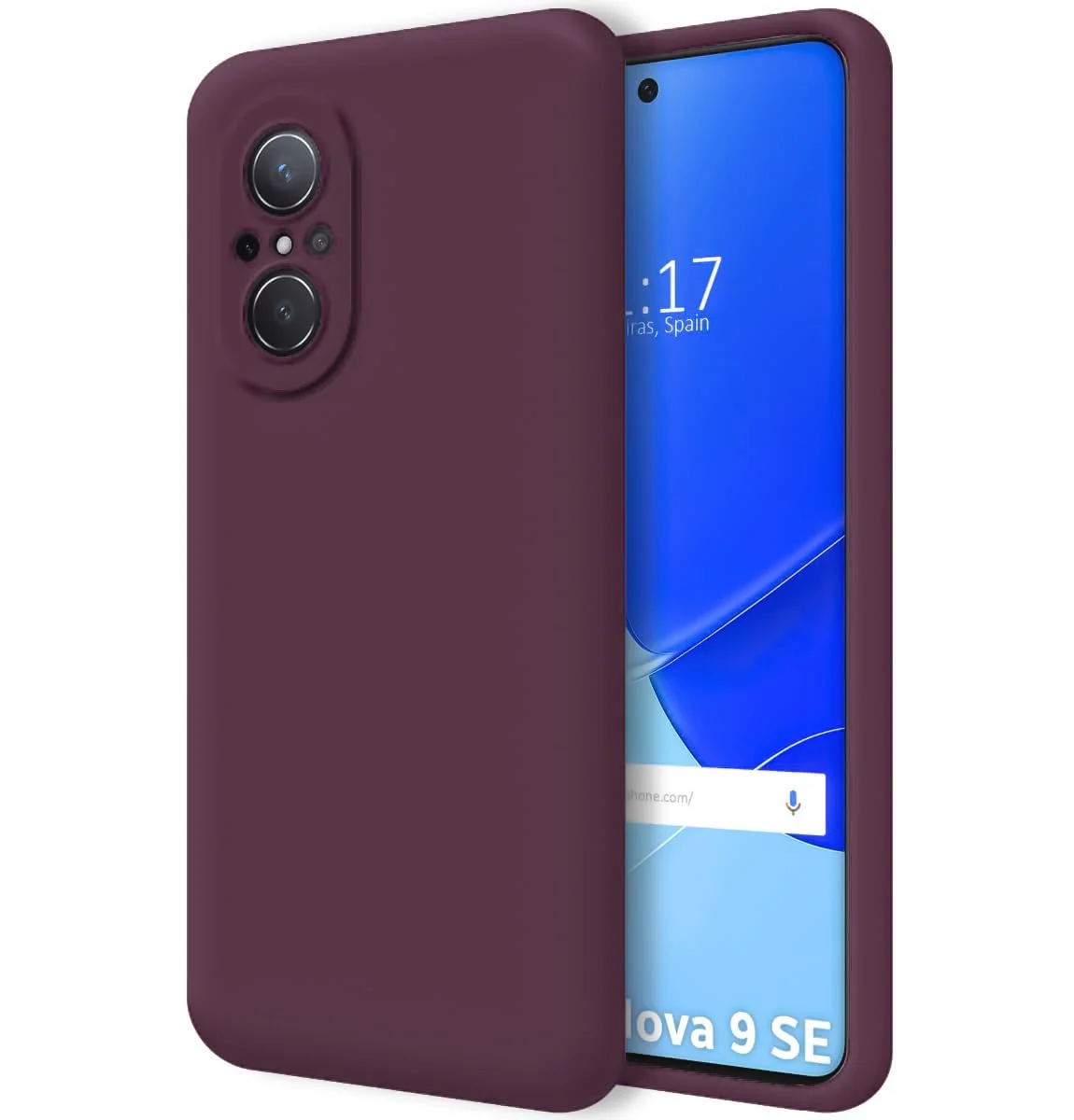Dl3 Mobilak Huawei nova 9 SE Case,Soft Flexible Silicone Gel Rubber Bumper Cover,Slim Fit Full Body Shockproof Protective Phone Case (Light Purple)