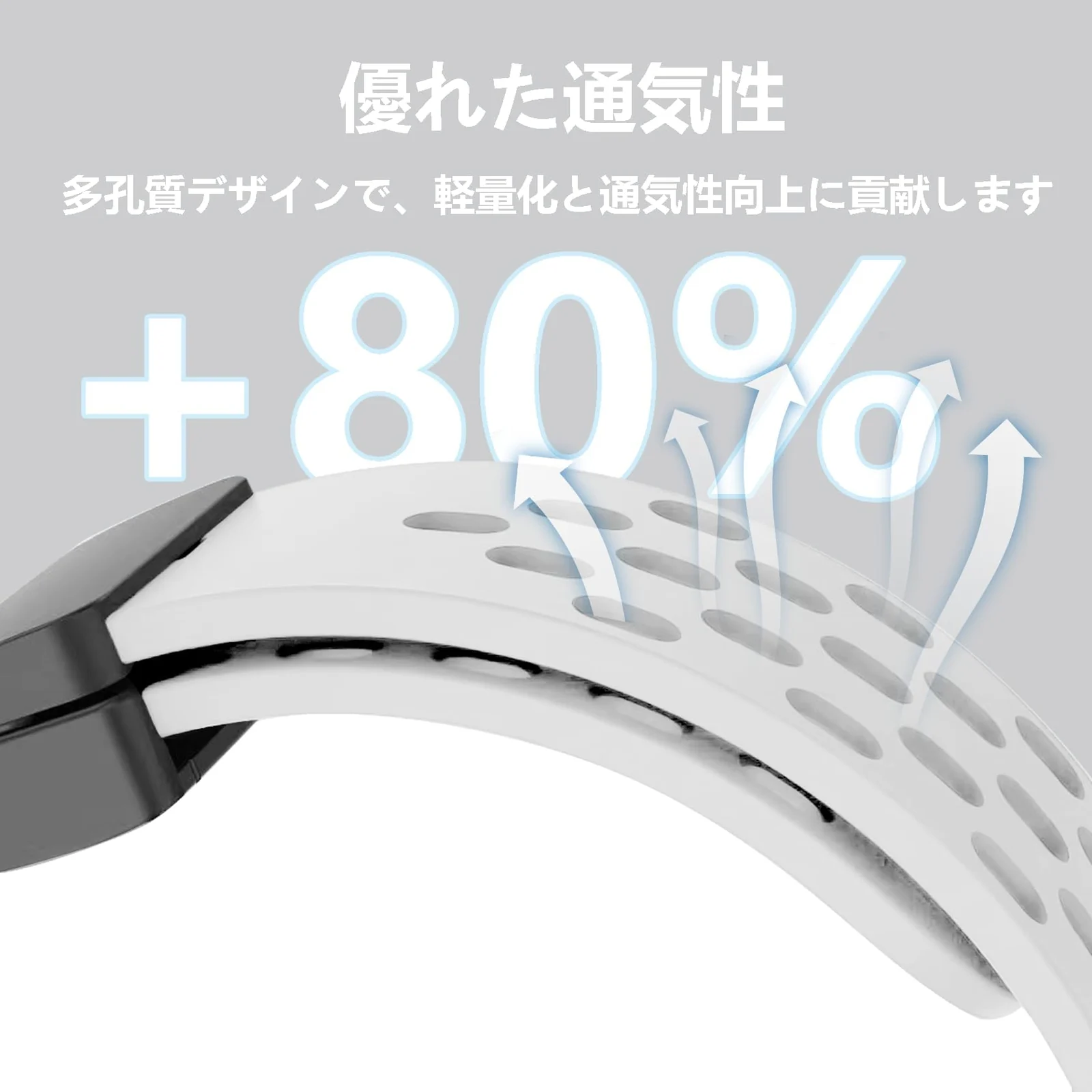 DL3 Mobilak Strap For Xiaomi Mi Band 10/9/8 Magnetic Metal Buckle Sport Silicone Breathable Strap for Men Women Band Quick Release Soft Replacment Wristband For Xiaomi Smart Band 8/9/10 - White