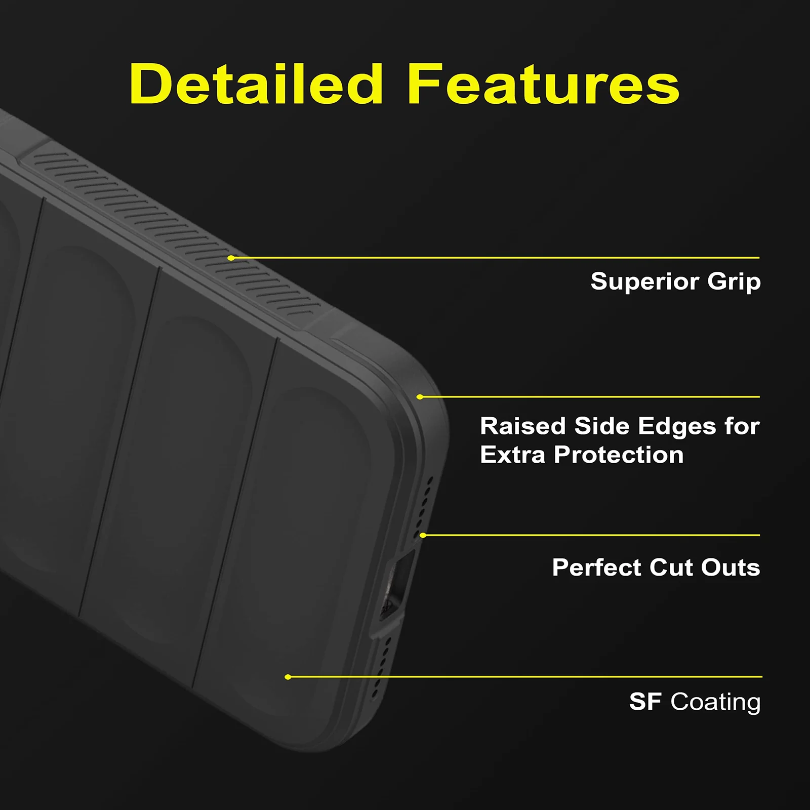 DL3 Mobilak Rugged Protective Case for Samsung Galaxy A17 4G / 5G, Camera protection, Shock-absorbing protection, Non-slip grip - Black