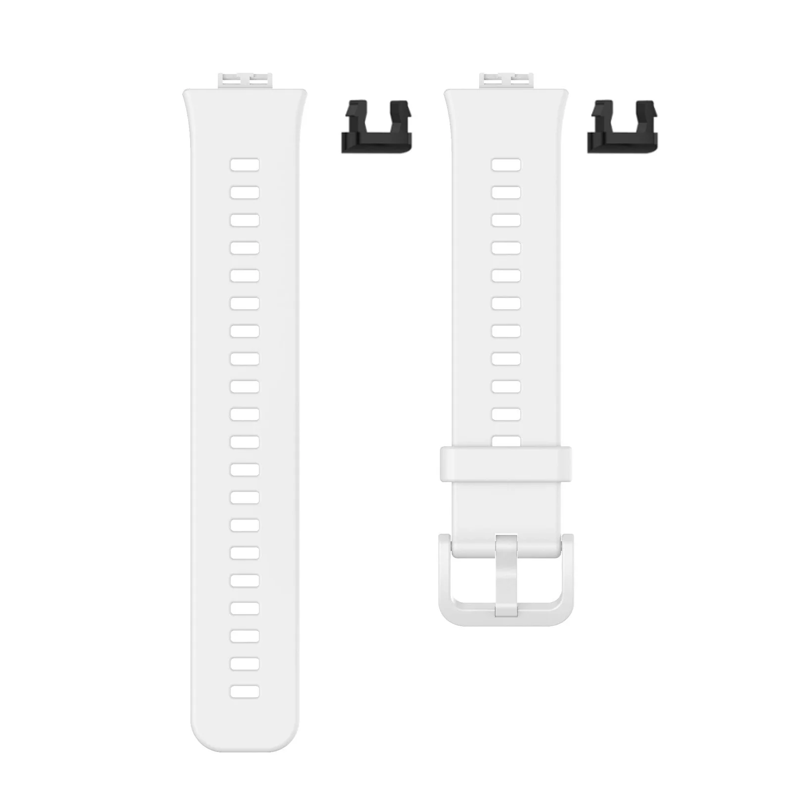 DL3 Mobilak Silicone Strap for Huawei Watch Fit, Soft Band Ultra-Light Waterproof Durable Adjustable Replacement Wristband - White