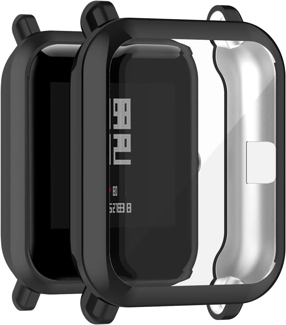 DL3 Mobilak Case Compatible with Amazfit GTS 2 Mini/Bip U Pro/Bip S/Bip Lite Case All-Around Screen Protector Watch Soft TPU Shockproof Cover Slim Guard Thin Bumper Shell Protector