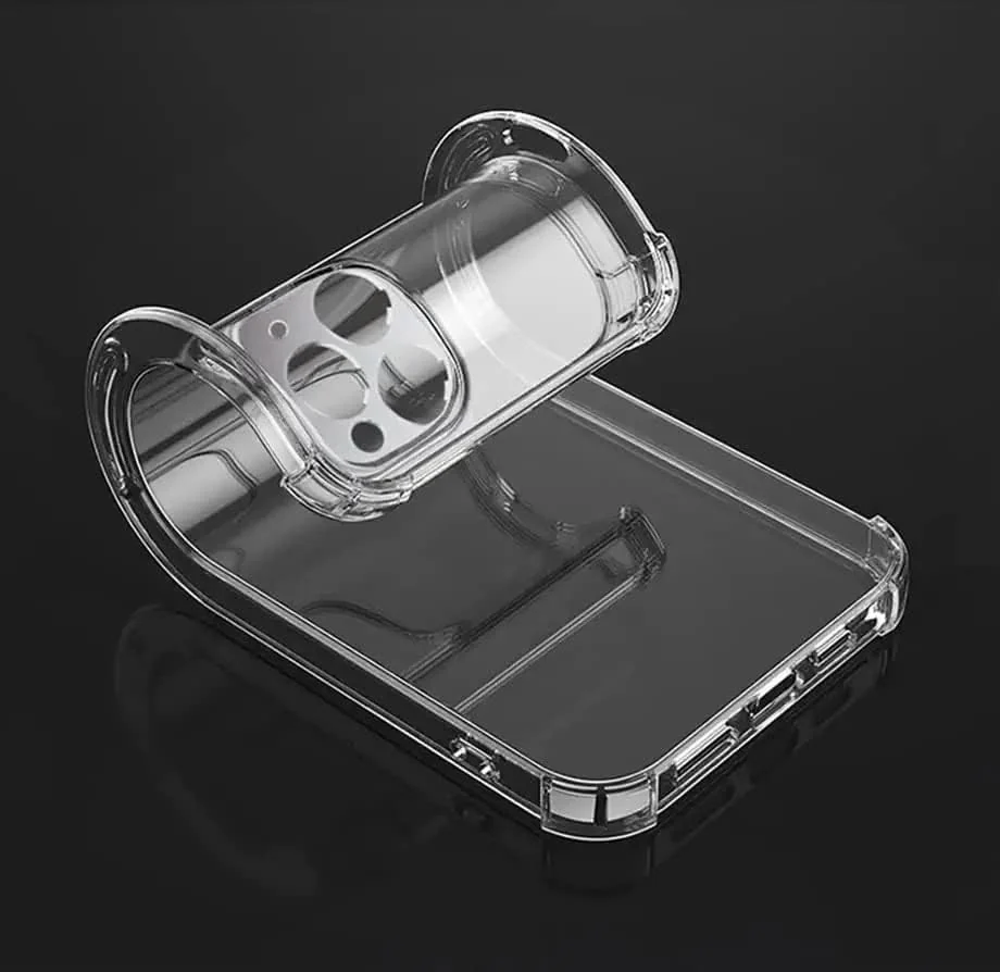 DL3 Mobilak Case Compatible with iPhone 13 Pro Max Camera, Cover Silicone Transparent TPU Gorilla Anti-shock Shockproof Corners - Clear