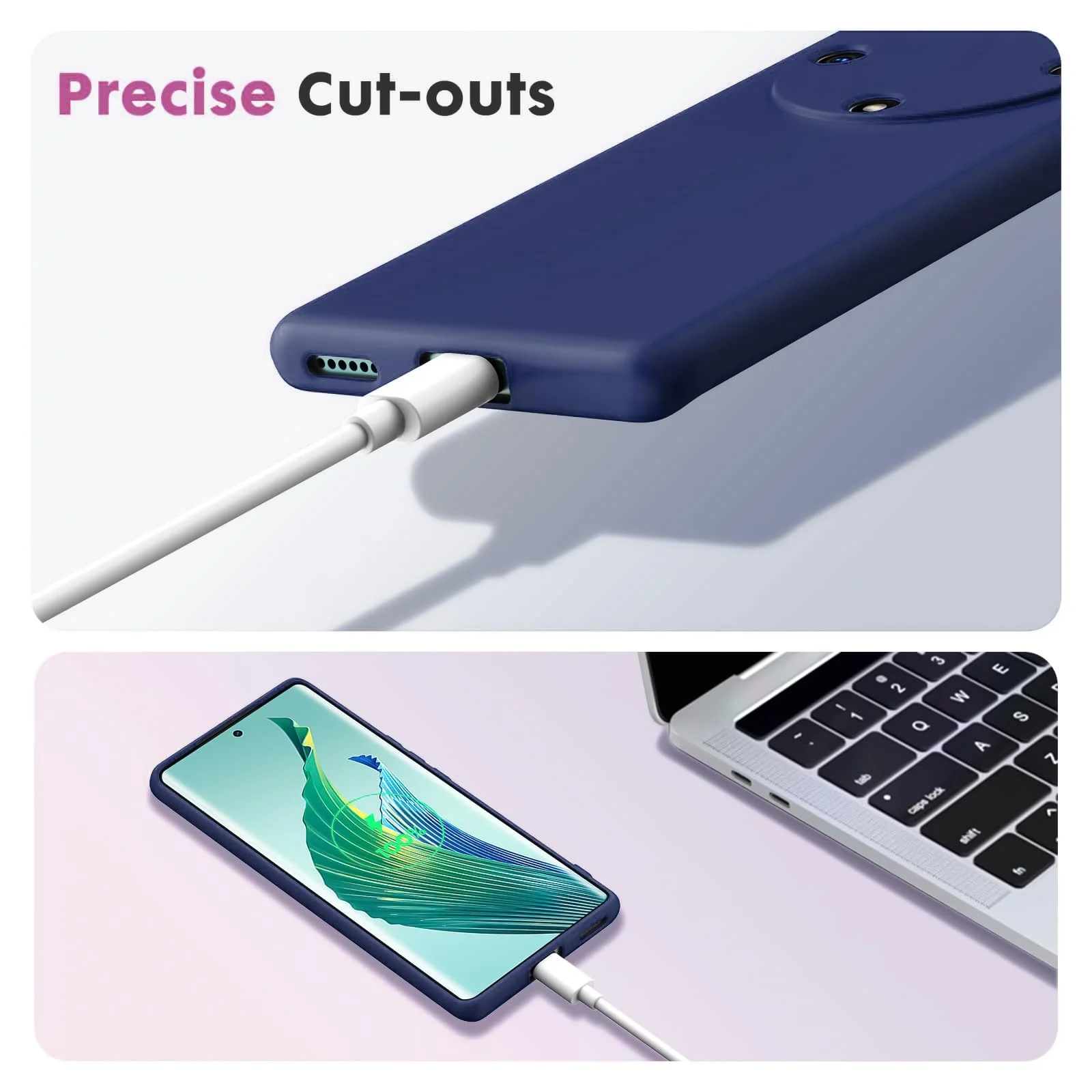 DL3 Mobilak Soft Silicone Gel Bumper Case for Honor X9a - Blue 1