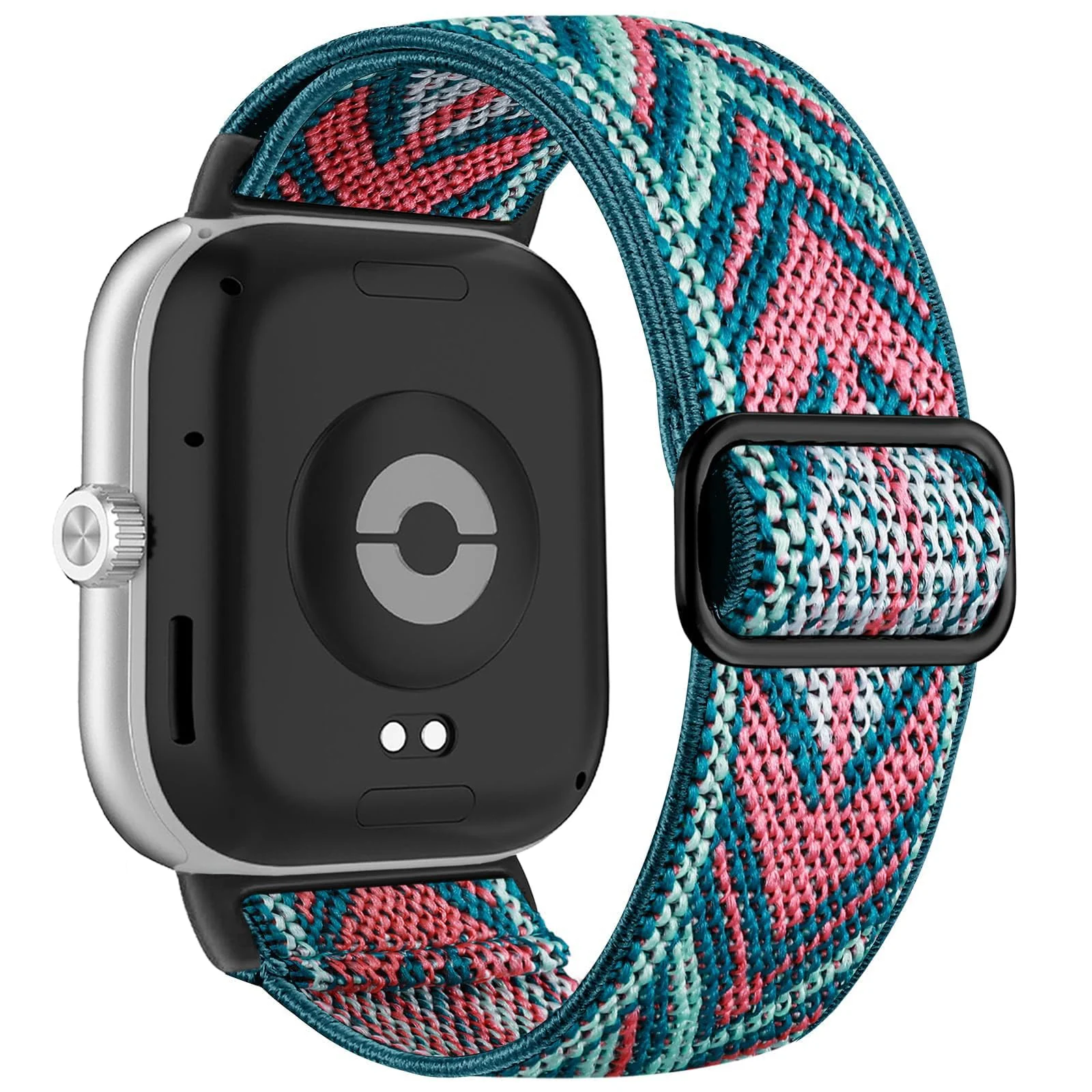 DL3 Mobilak Nylon Strap Compatible with Redmi Watch 4/Redmi Watch 5/Xiaomi Smart Band 8 Pro/Band 9 Pro, Soft Elastic Nylon Straps, Adjustable Stretchy Sports Replacement Wristbands - Green Arrow