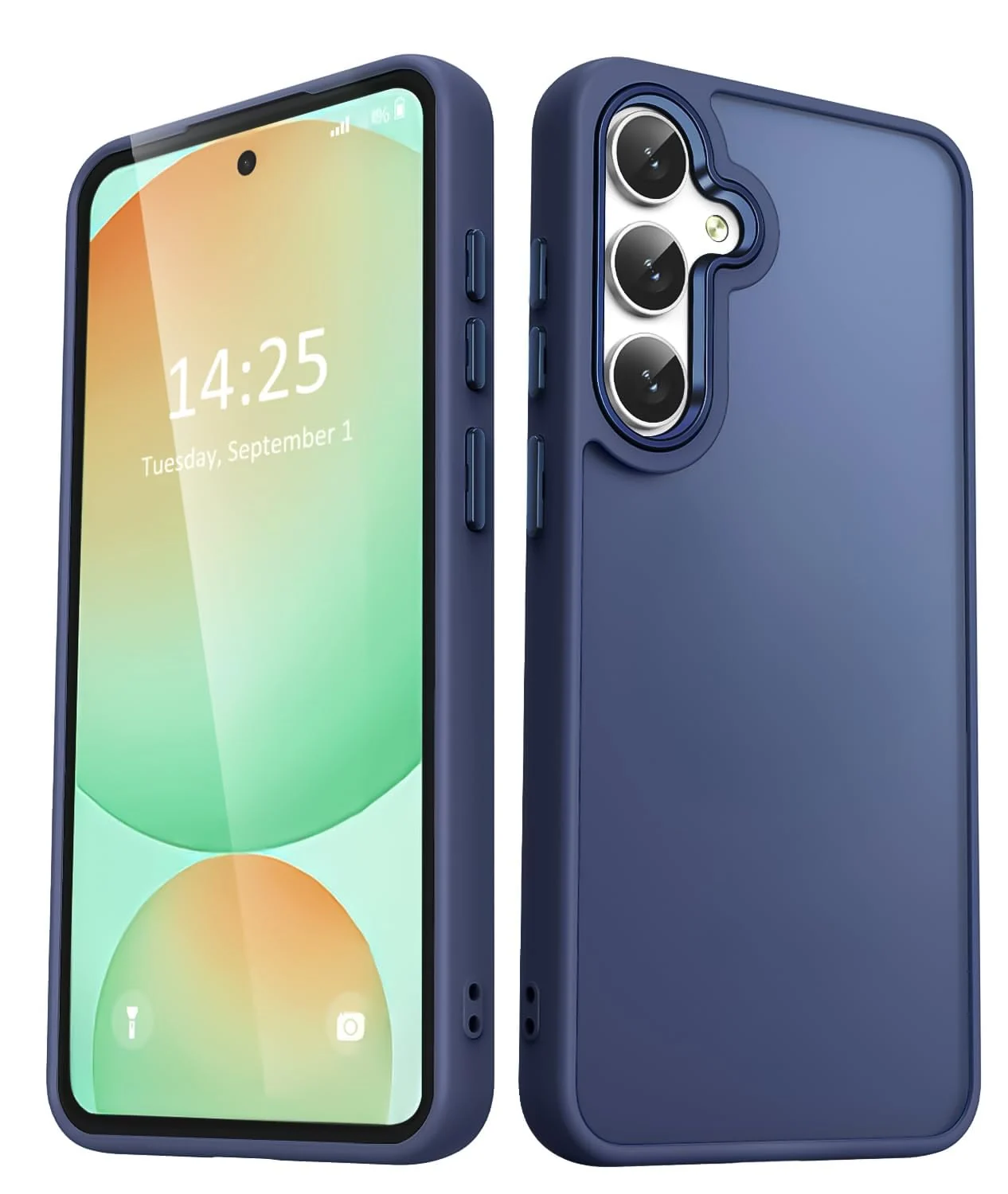 Dl3 Mobilak Matte Case for Samsung Galaxy A24 4G, Shockproof Drop Protection, Frosted Translucent Matte Back Phone Cover, Anti-Fingerprint (Black)