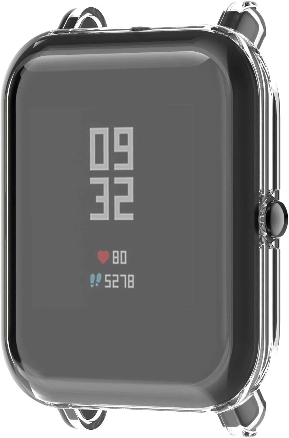 DL3 Mobilak Case Compatible with Amazfit GTS 2 Mini/Bip U Pro/Bip S/Bip Lite Case All-Around Screen Protector Watch Soft TPU Shockproof Cover Slim Guard Thin Bumper Shell Protector - Clear
