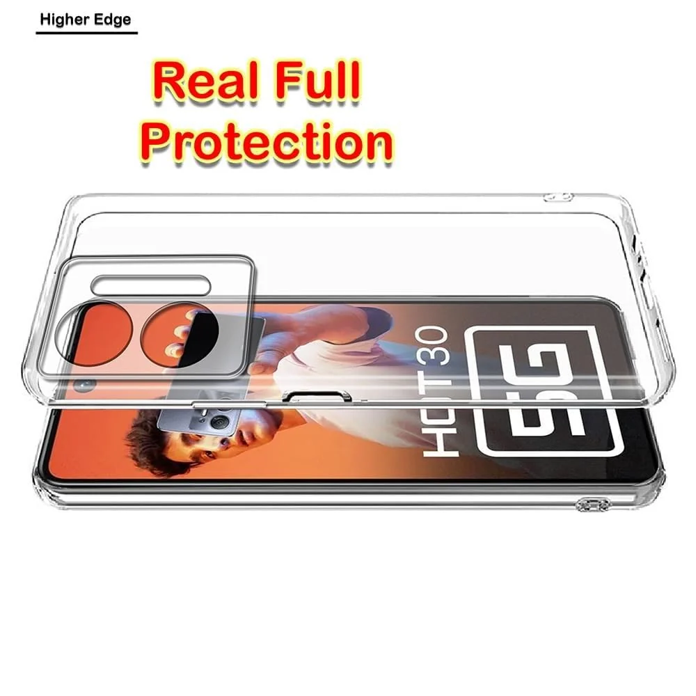DL3 Mobilak Case Compatible with Infinix Hot 30 Case Crystal Soft TPU Gel Case Flexible Silicone Anti-Scratch Camera Protection TPU Cover - Clear