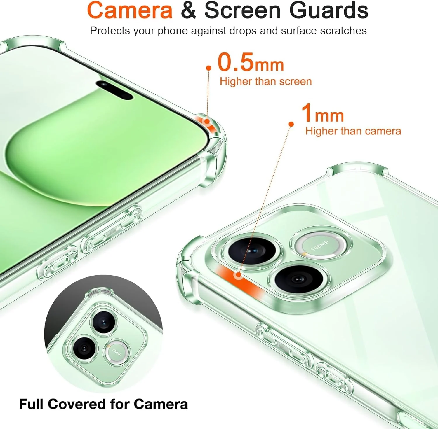 DL3 Mobilak Clear TPU Case for Honor 600 Lite 5G, Camera protection, Shock-absorbing protection, Scratch-resistant surface - Clear
