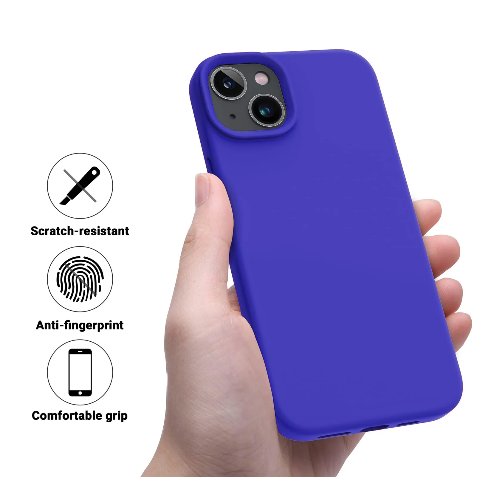"DL3 Mobilak Liquid Silicone Protective Case for 𝐢𝐏𝐡𝐨𝐧𝐞 𝟏𝟓 𝐏𝐥𝐮𝐬, 𝐢𝐏𝐡𝐨𝐧𝐞 𝟏𝟒 𝐏𝐥𝐮𝐬 "" with Camera Protection and Microfiber Lining - A Pepsi"