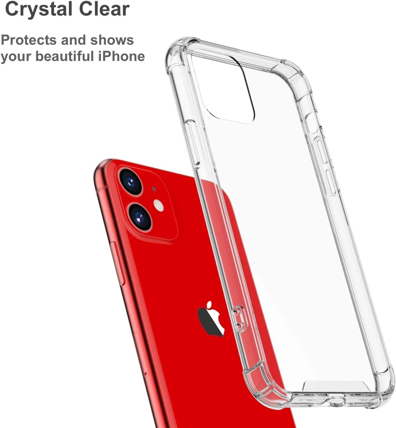 DL3 Mobilak Case Compatible with iPhone 11 Cover Silicone TPU Gorilla Anti-shock Shockproof Corners - Clear