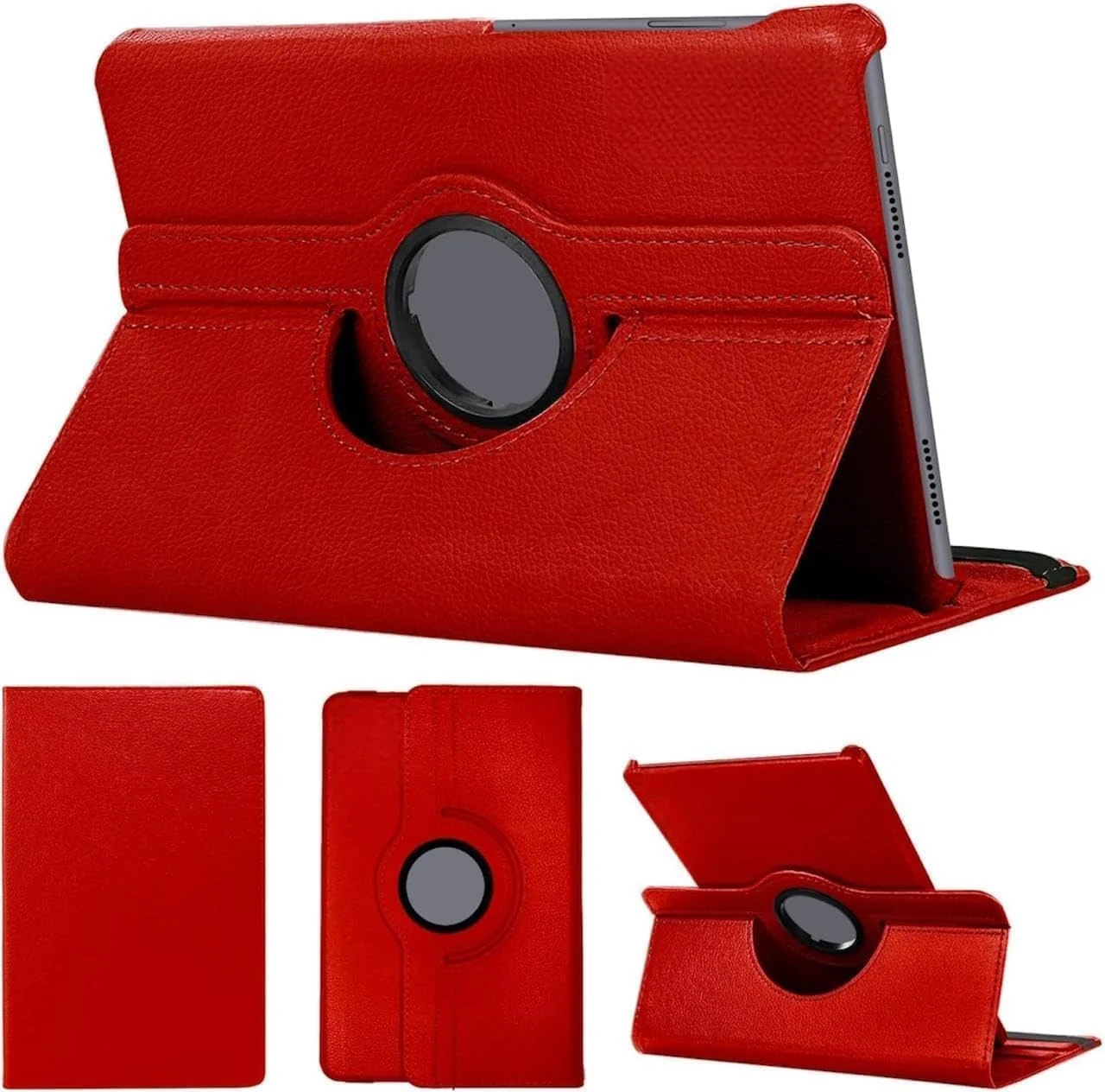 DL3 Mobilak Protective Cover for iPad Pro 11-Inch M4 2024, 360° Rotatable Smart Stand, Leather Folio Flip Cover with Multi-Angle Viewing, Auto Wake Sleep