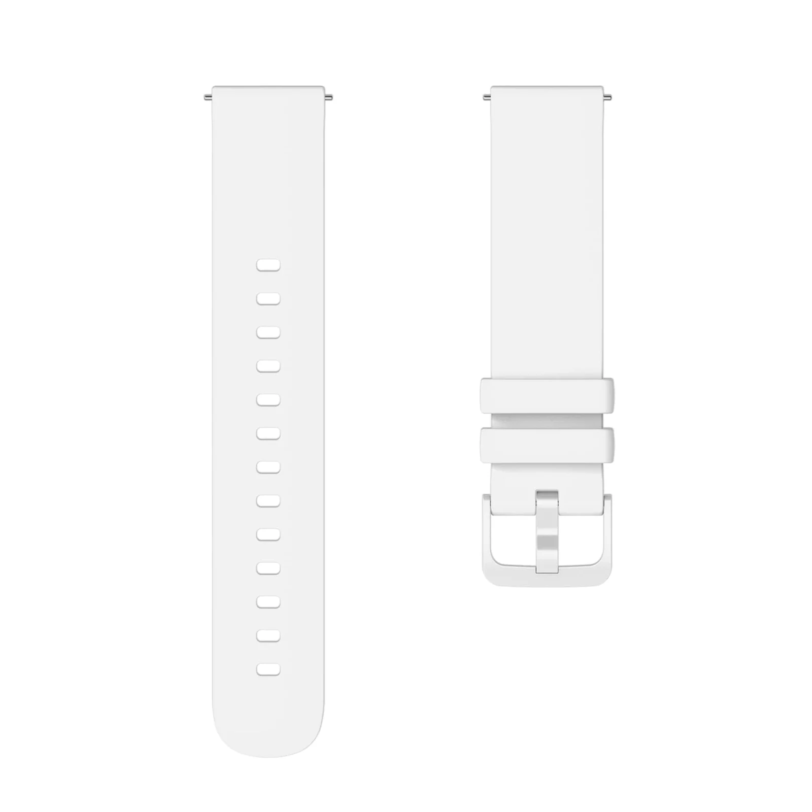 DL3 Mobilak Silicone Buckle Band 22MM Strap For Xiaomi Redmi Watch 5 Active/5 Lite/Samsung Galaxy Watch 3 45mm/Watch 46mm/Gear S3/Huawei watch GT5 GT4 GT3 GT2 GT 46MM/GT2E/GT3 Pro GT 5 Pro - White