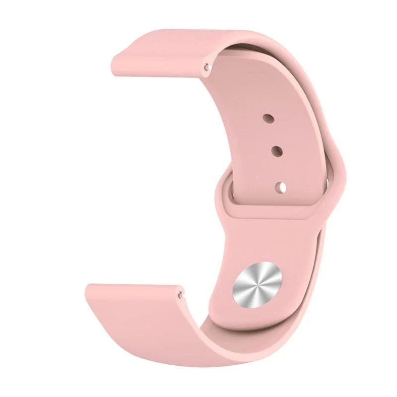 DL3 Mobilak Strap Silicone 20MM For Samsung Galaxy Watch 7/6/5/4 40mm 44mm/Watch 5 Pro 45mm/S2 classic/active 2 40mm 44mm/Amazfi GTS 2/2e/GTS 3/3 Pro/GTS 4/GTS 2 Mini/3 Mini/4 Mini/Bip 3/Bip 3 Pro - pink Sand