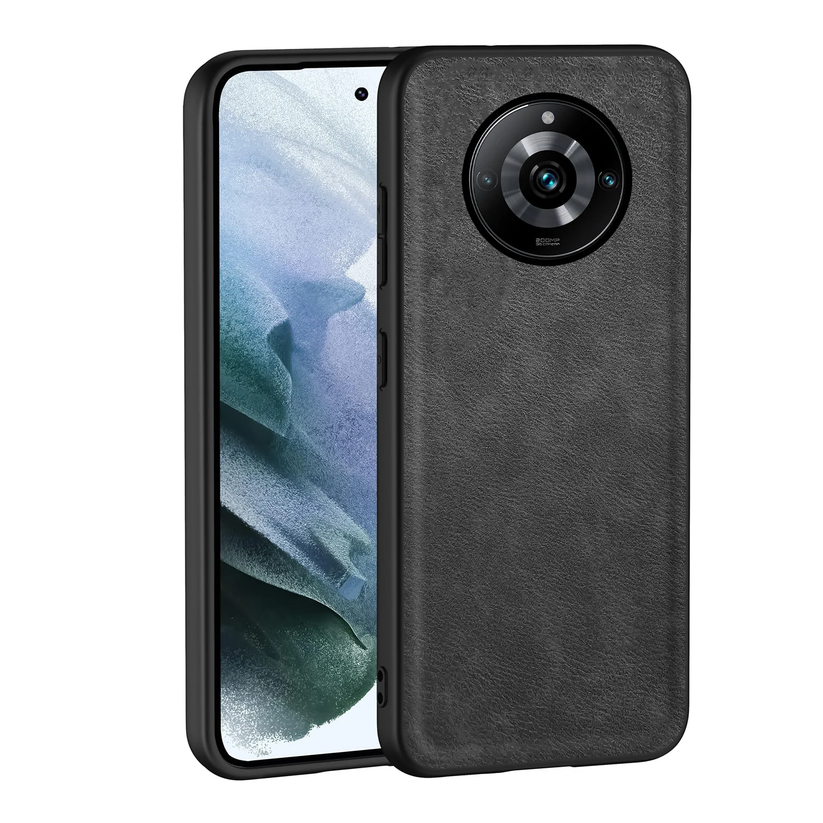 Dl3 Mobilak Case for Realme 11 Pro / 11 pro plus Leather Case,Anti-Drop, Anti-Shock, Non-Slip Texture,Simple Cell Phong Cover (Blue)