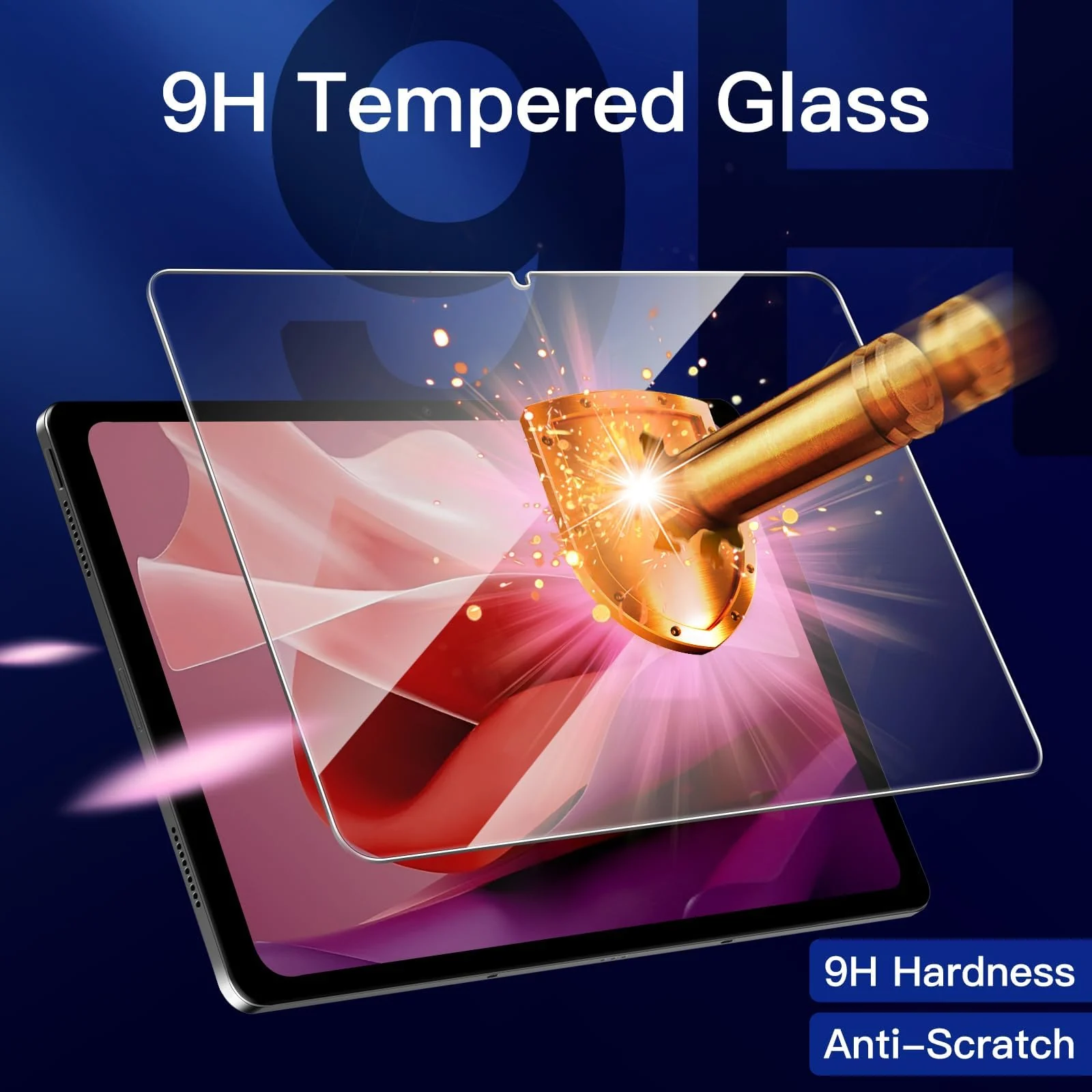 DL3 Mobilak Screen Protector For Lenovo Tab P12 12.7 Inch/Idea Tab Pro/Yoga Tab Plus 2025 (12.7-Inch) Tempered Glass Film [HD Crystal ] [Easy Installation] [Scratch Resistant] [9H Hardness] - Clear