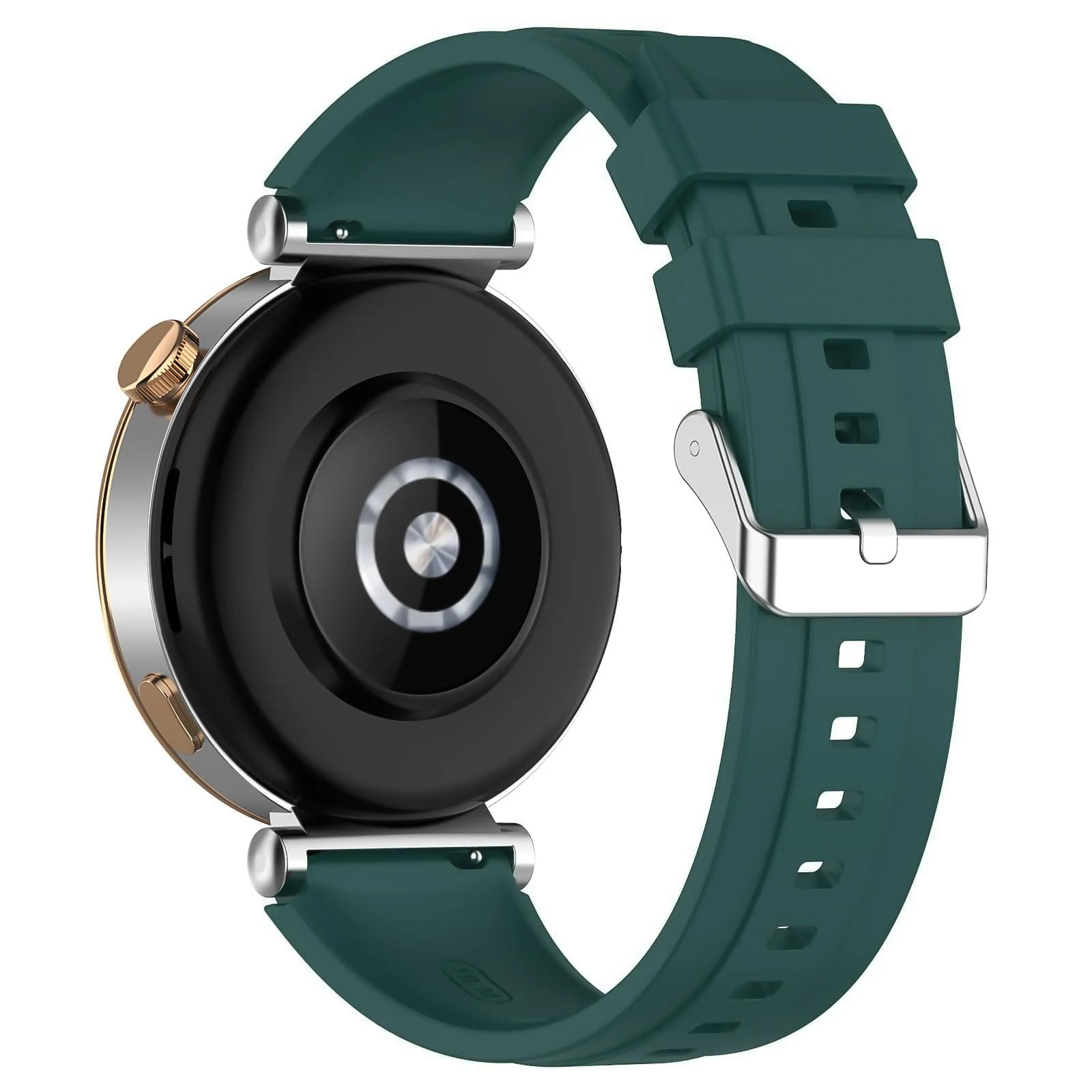 DL3 Mobilak Strap Compatible with Huawei Watch GT5 Pro 42mm / GT5 41mm / GT4 41mm / Garmin Venu 3S / Forerunner 265S / Fossil Women's Gen 6, 18mm Soft Silicone Replacement Bands - Pine Green