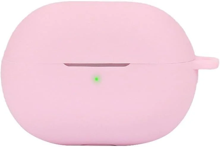 Dl3 Mobilak Silicone Case Compatible with Huawei Freebuds Pro 3/Freebuds Pro 4 Earbuds, Soft Silicone Protective Case Cover, Shockproof Sleeve with Carabiner (Pink)