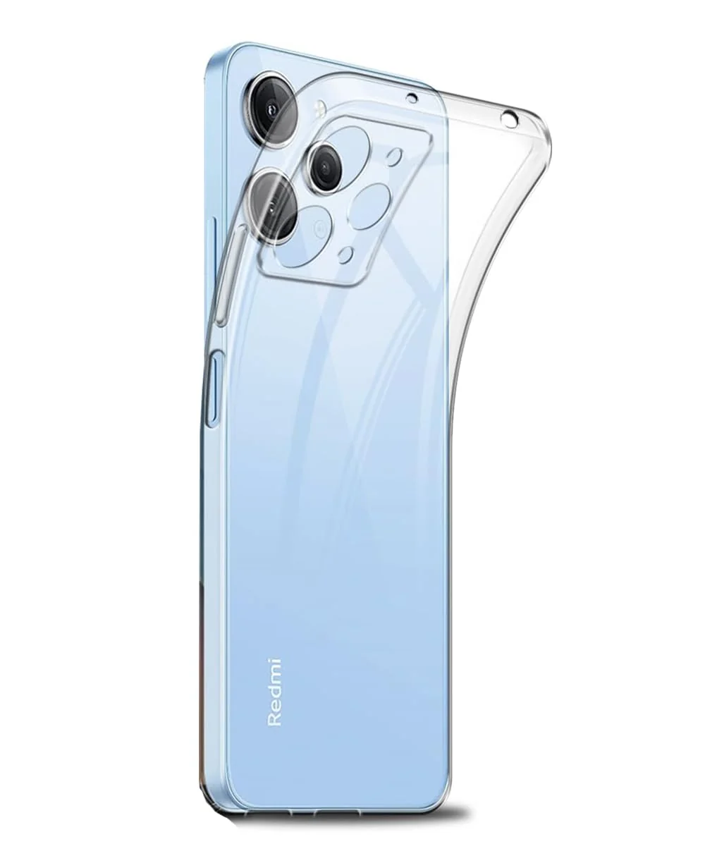 DL3 Mobilak Case Compatible with Redmi 12 4G Case Cover (not for Note 12 4G) Case Crystal Soft TPU Gel Case Flexible Silicone Anti-Scratch Camera Protection TPU Cover - Clear