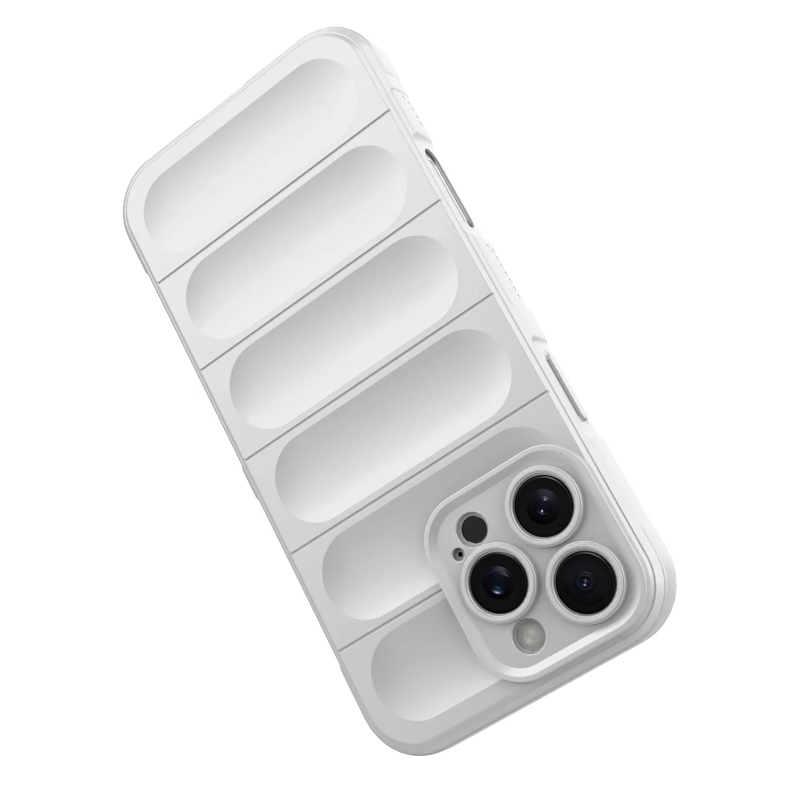 DL3 Mobilak Rugged Protective Case for iPhone 16 Pro 6.3-Inch, Camera protection, Shock-absorbing protection, Non-slip grip - White